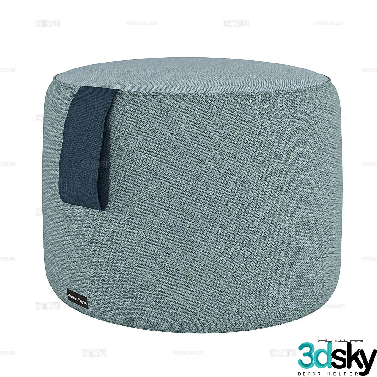 Modern stool sofa stool low stool 3d model