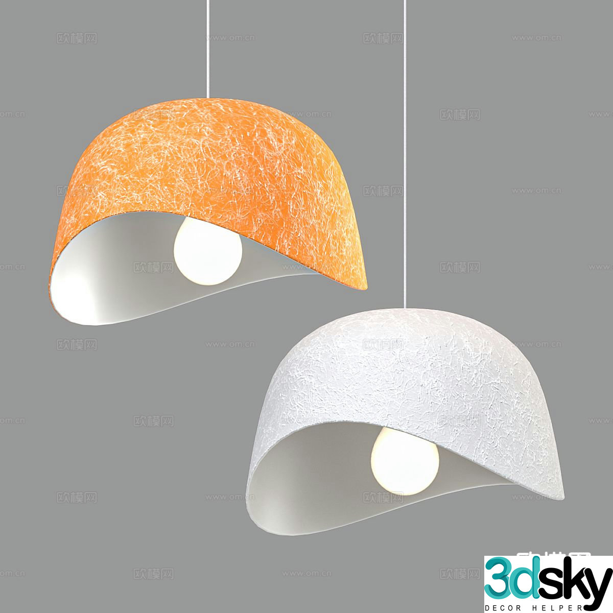 Nordic chandelier simple chandelier 3d model
