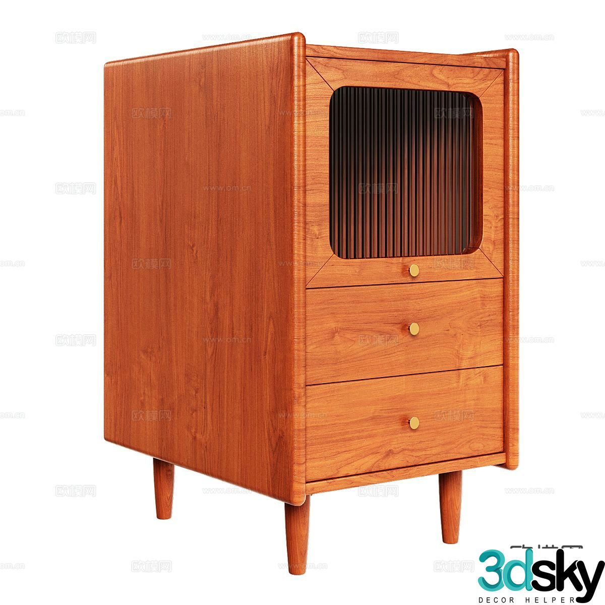 Nordic bedside table 3d model