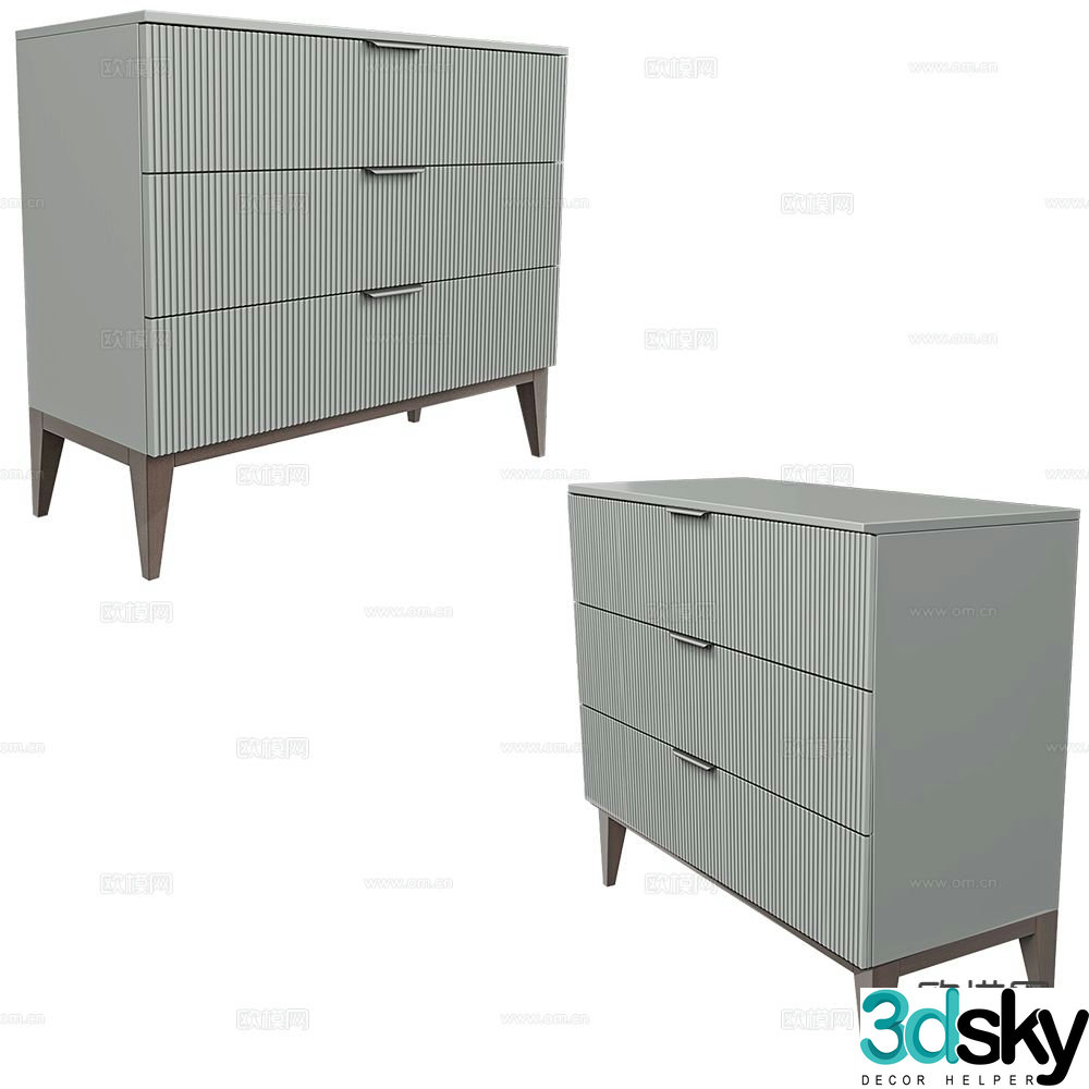 Mister side cabinet entrance cabinet 3d model