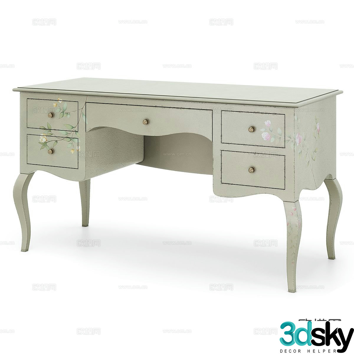 French dressing table 3d model