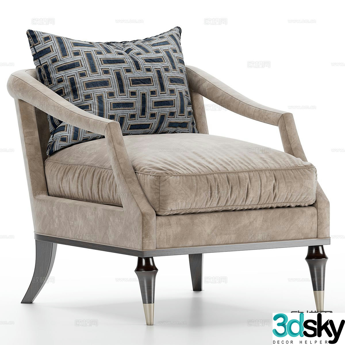Single sofa leisure sofa 3d model
