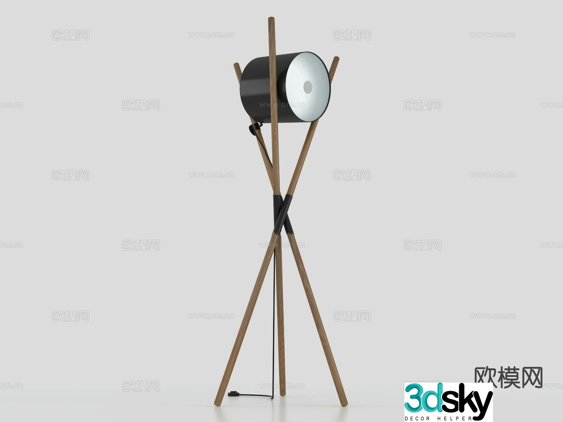 Modern floor lamp 3d model