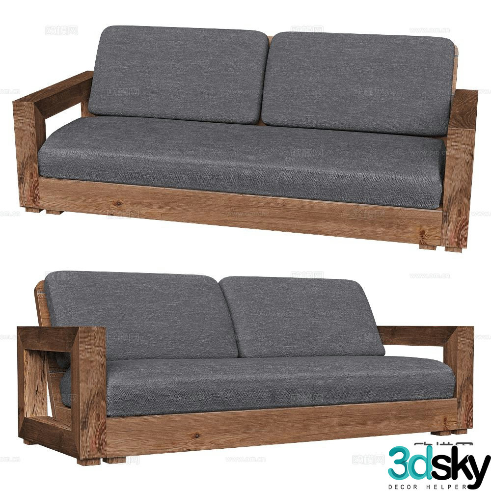 Bemondi loveseat 3d model