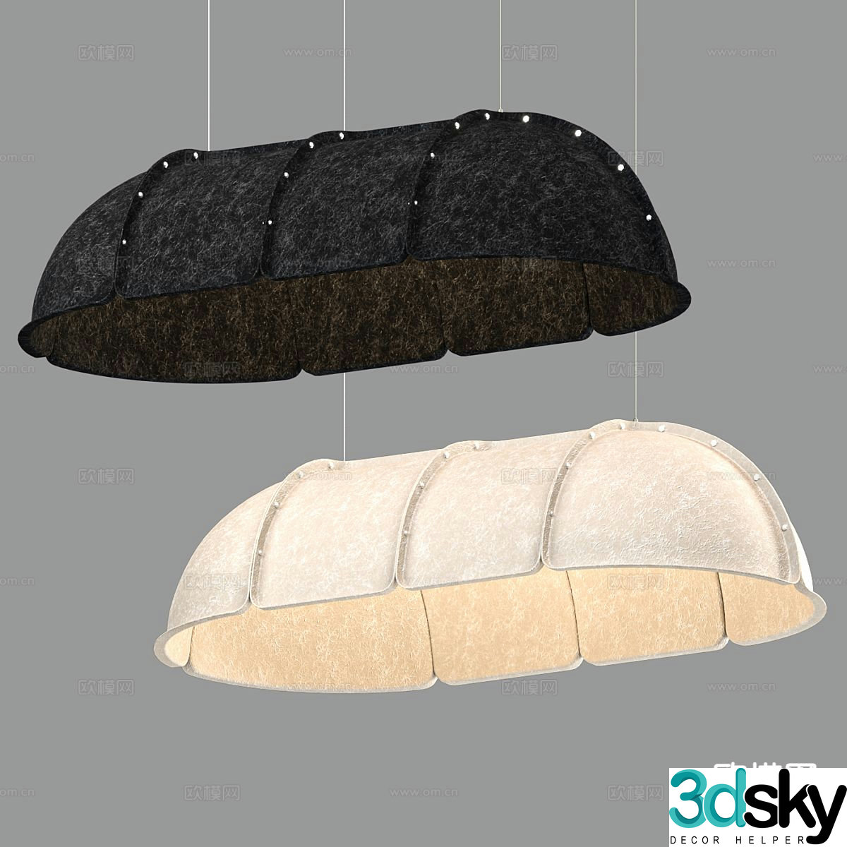 Nordic chandelier art chandelier 3d model