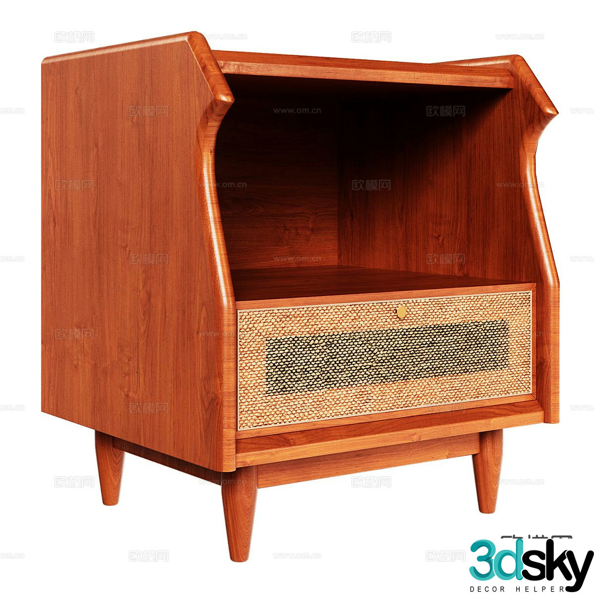 Nordic bedside table 3d model