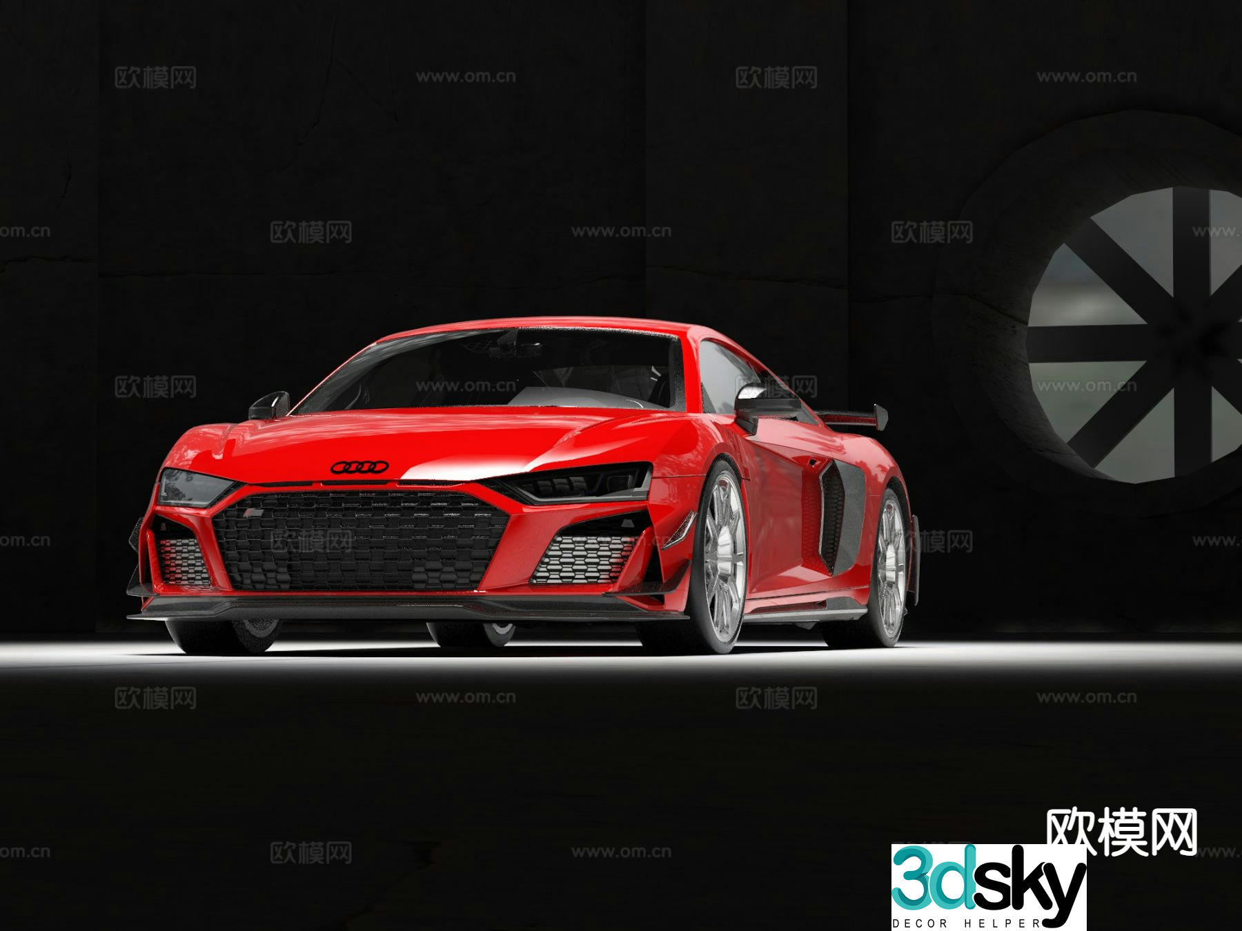 audi r8 car 3d model