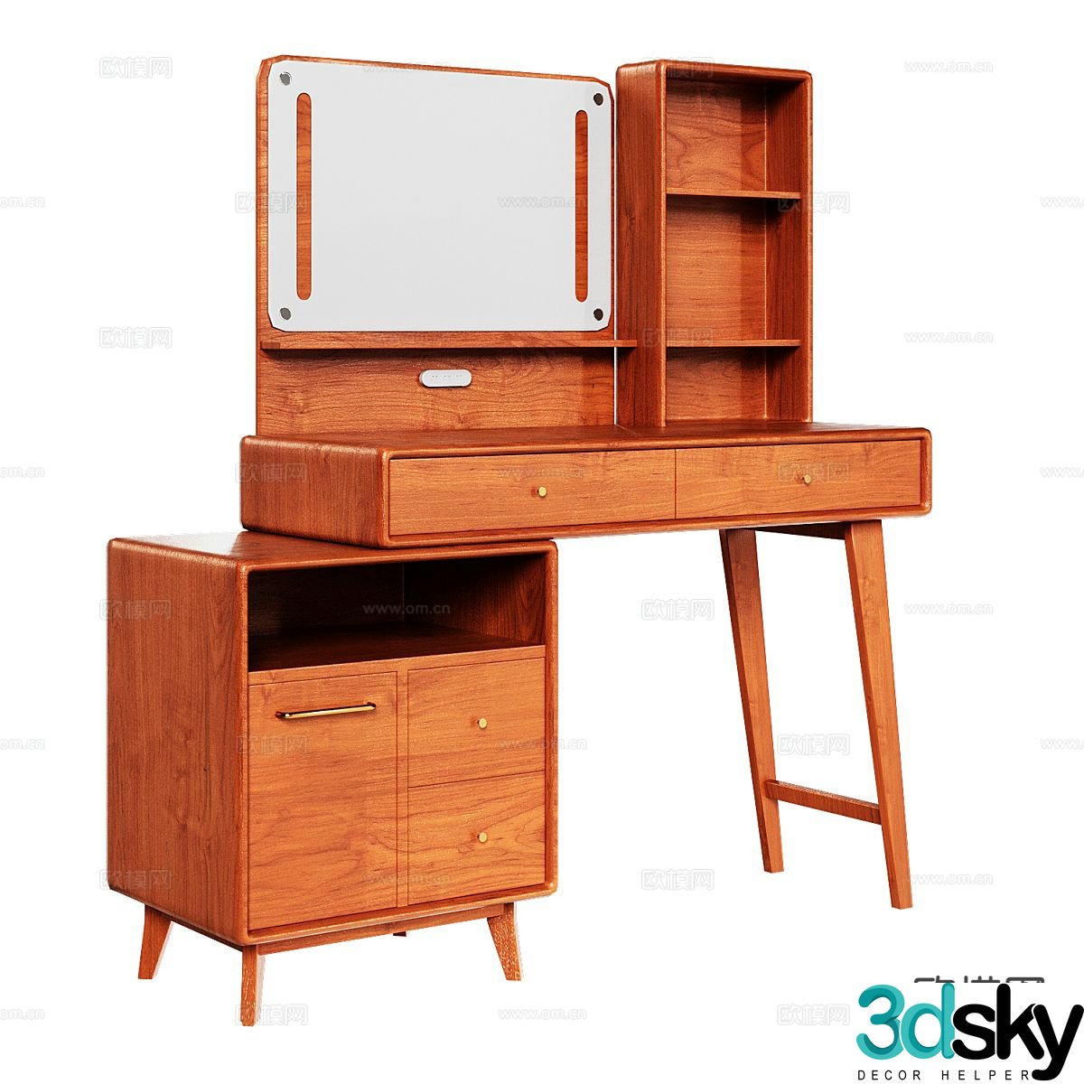 Nordic dressing table dressing table 3d model