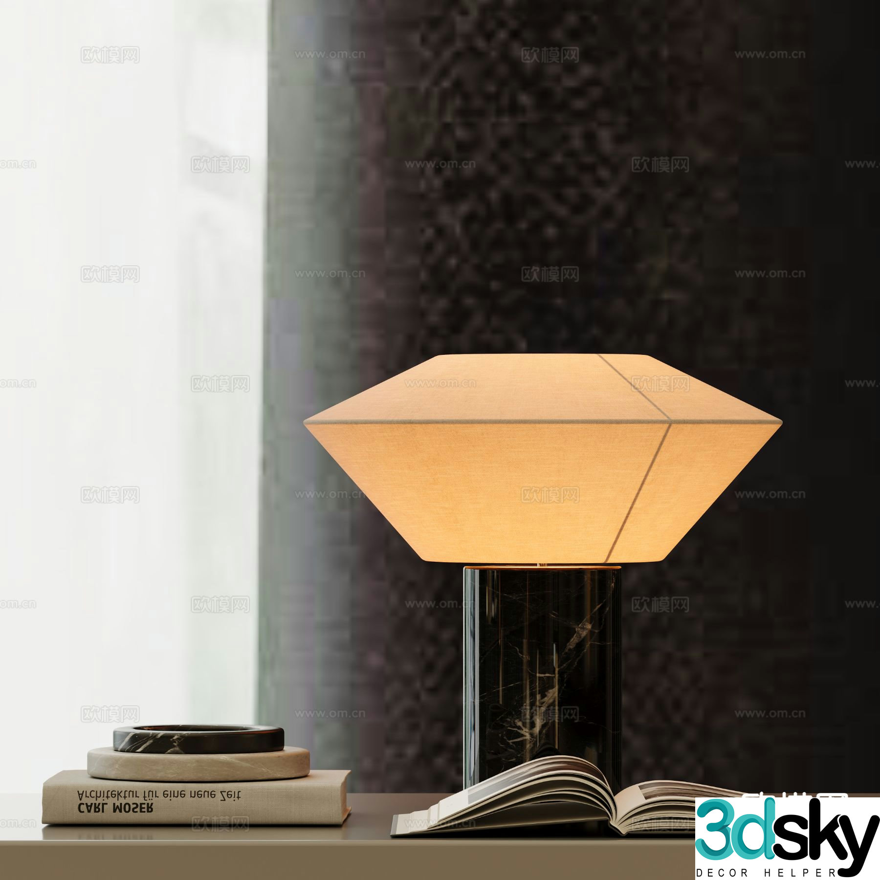 Creative desk lamp artistic desk lamp 3d model