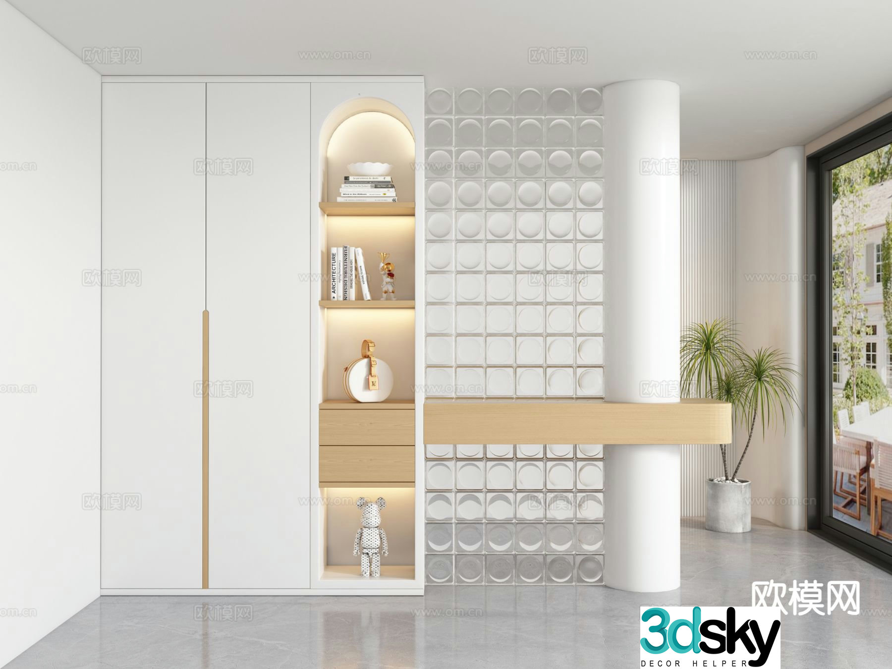 Modern entrance hall 3D model