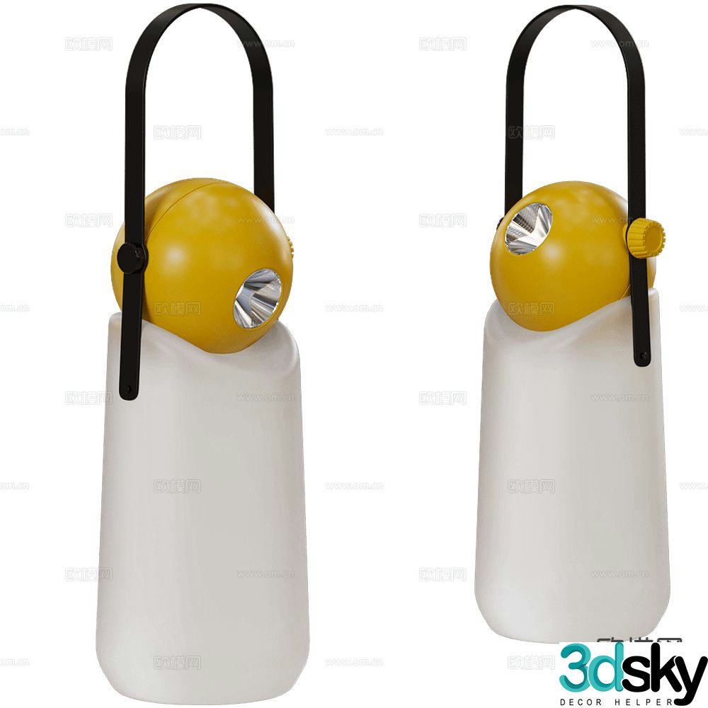 Weltevree table lamp portable lamp 3d model