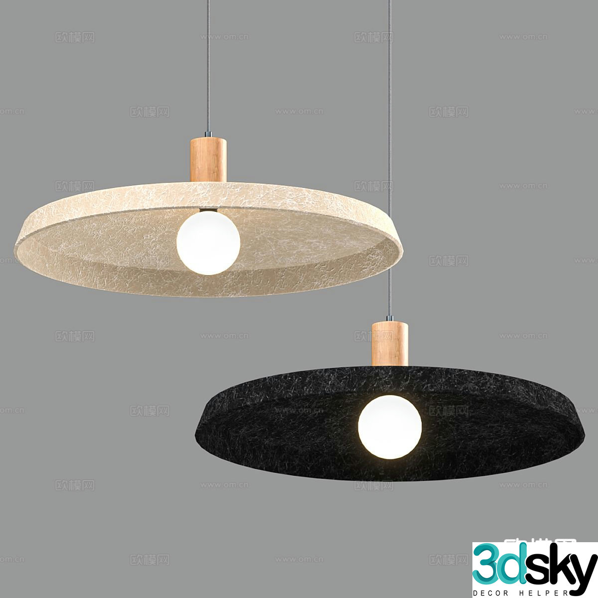 Simple chandelier art chandelier 3d model