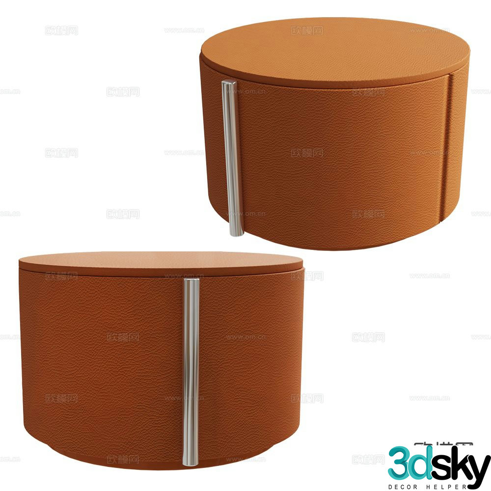 BAXTER bedside table 3d model