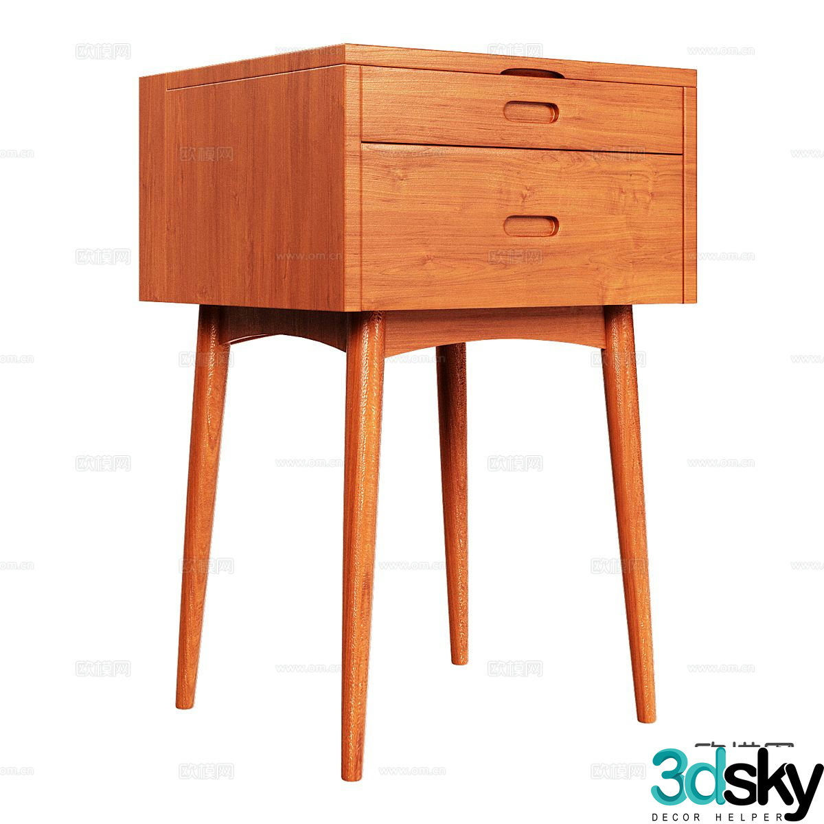 Nordic bedside table 3d model