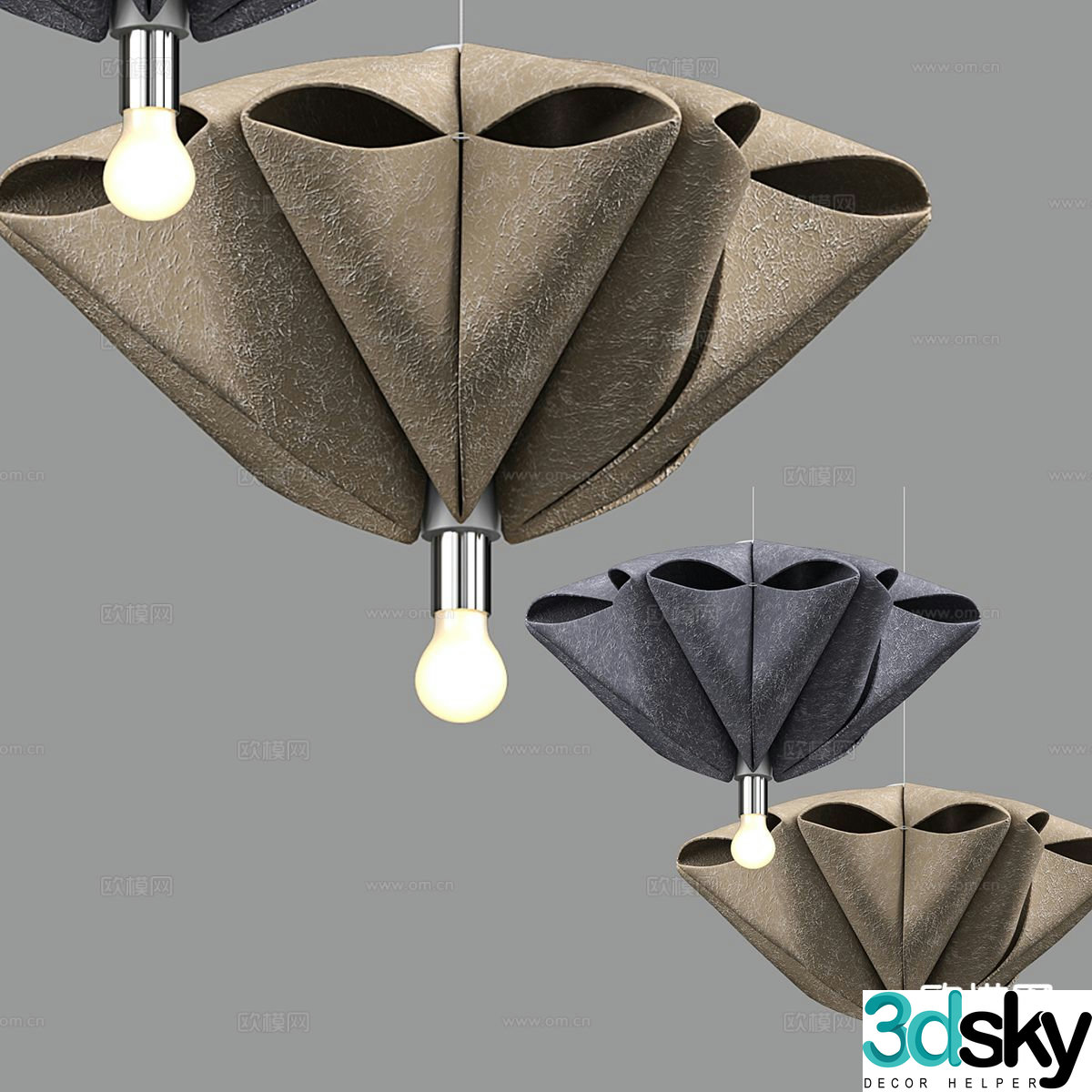 Creative chandelier simple chandelier 3d model