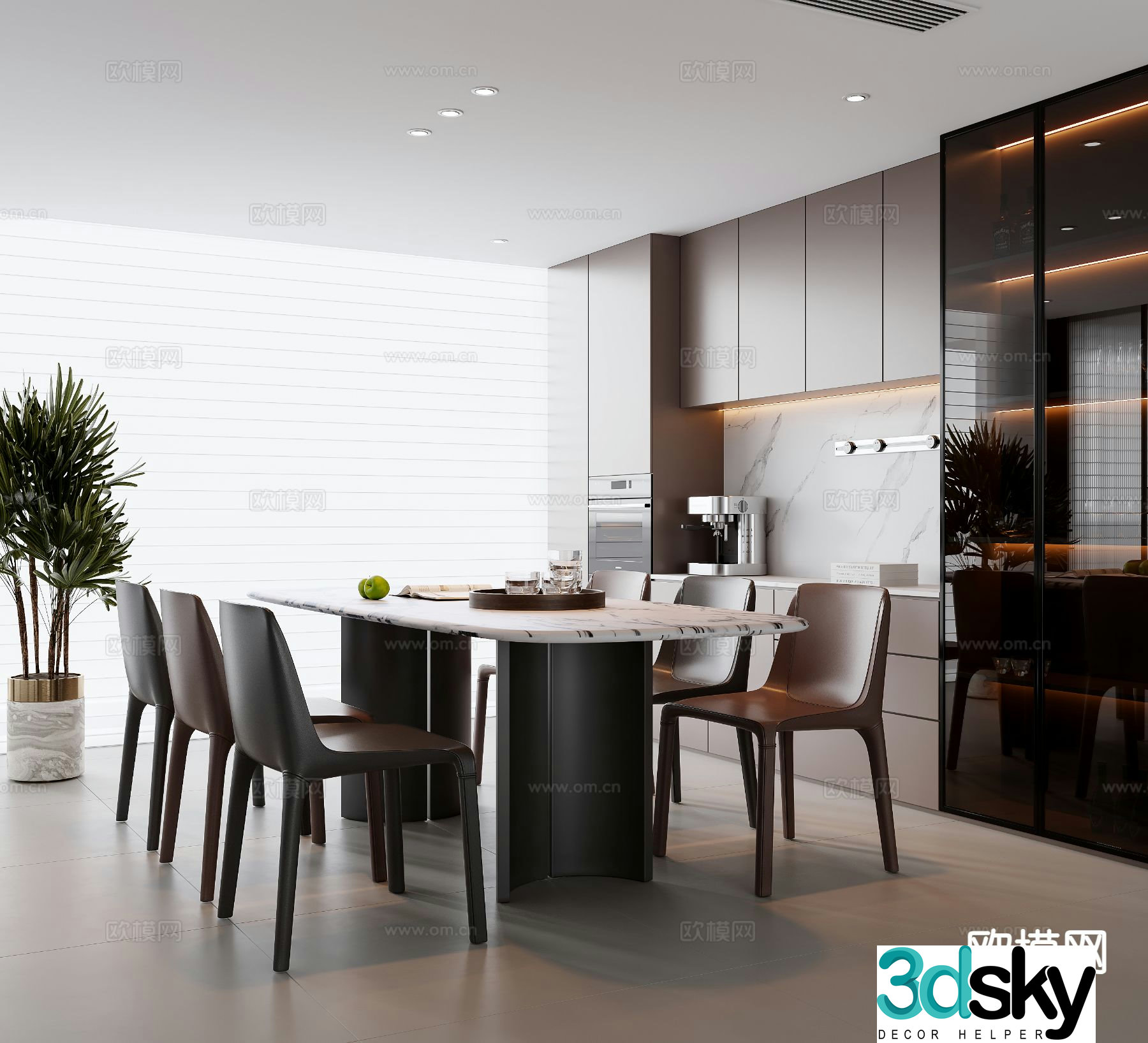 Italian restaurant 3d model