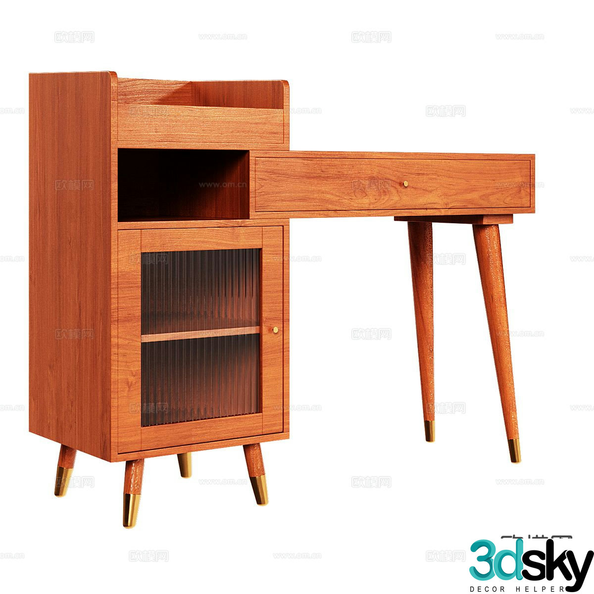 Nordic desk writing desk 3d model