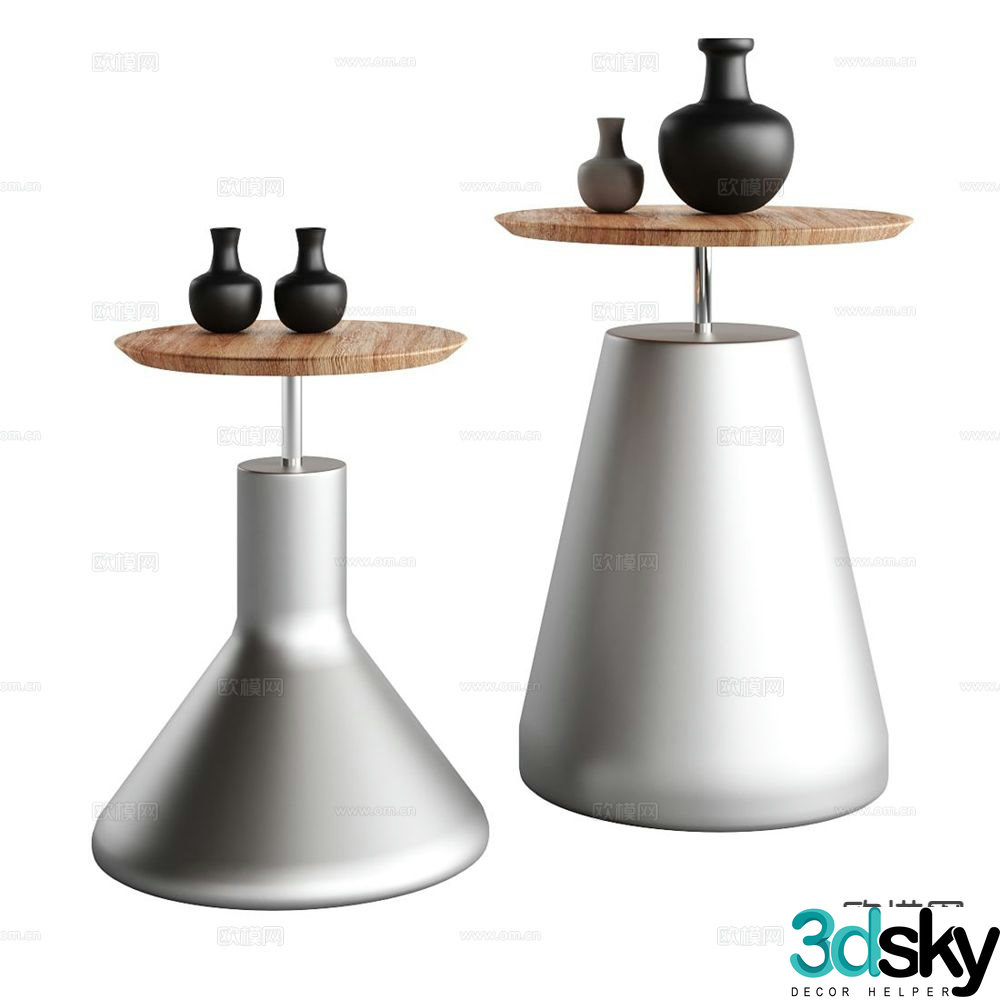 Taper side table corner table round table table table 3d model