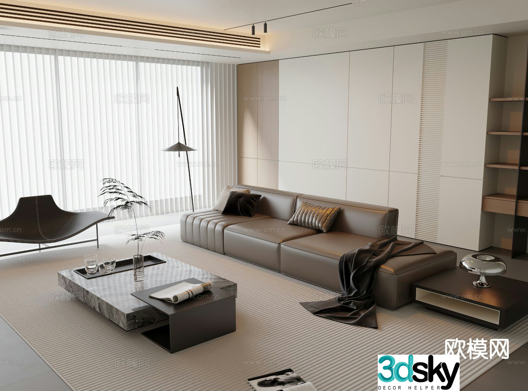 Modern living room 3d model