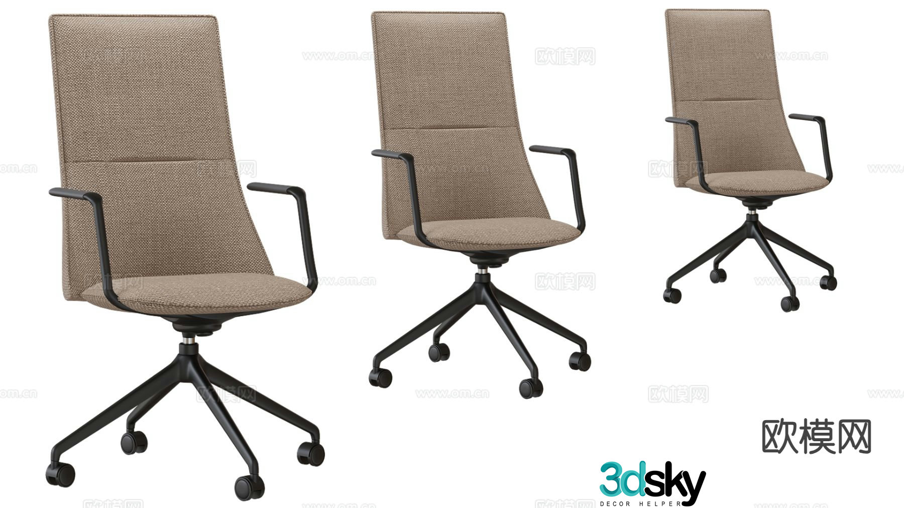Modern office chair 3d model