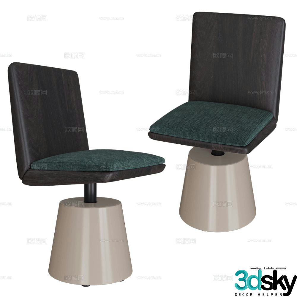 BAXTER lounge chair 3d model