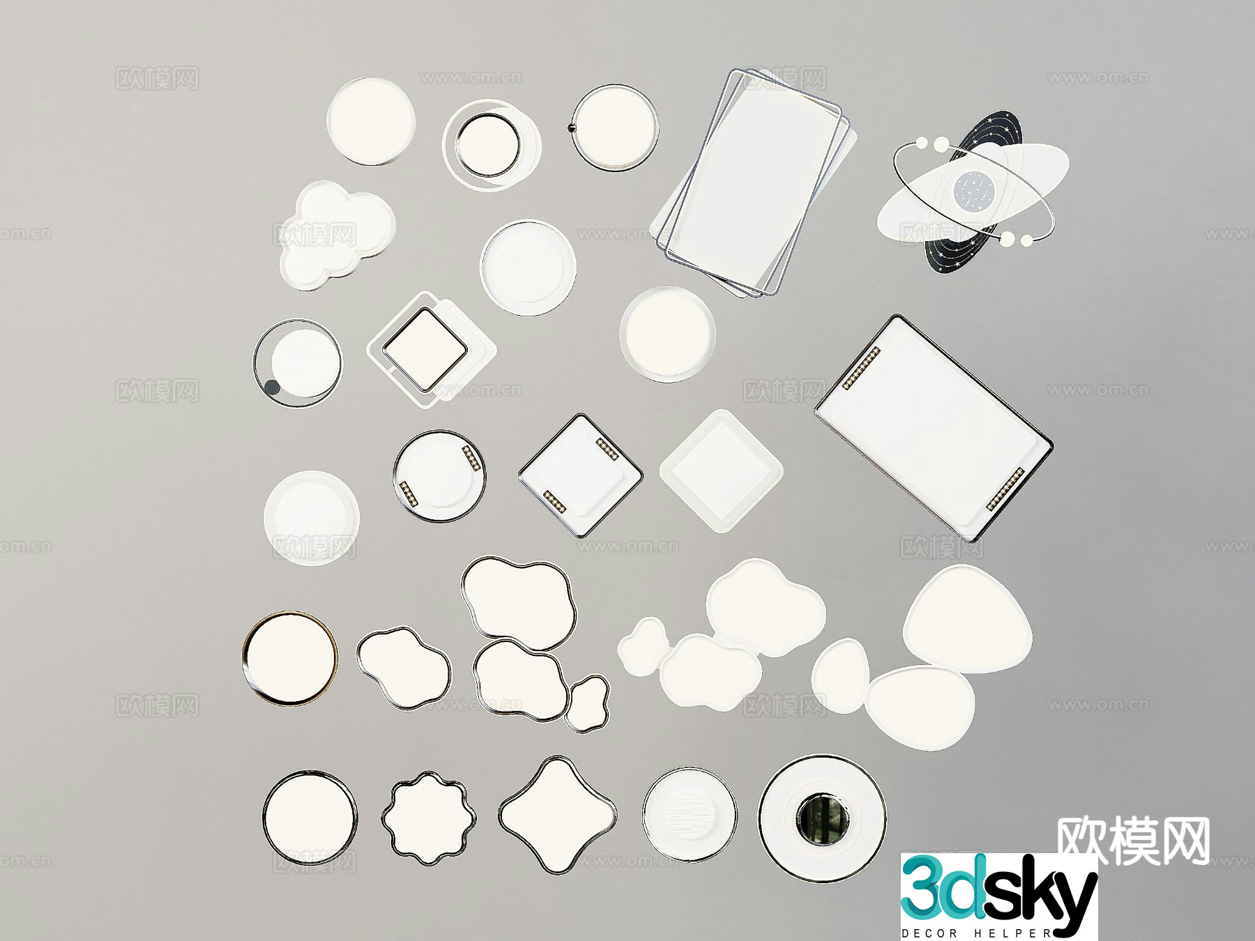 Special-shaped ceiling lamp bedroom lamp living room lamp 3D model