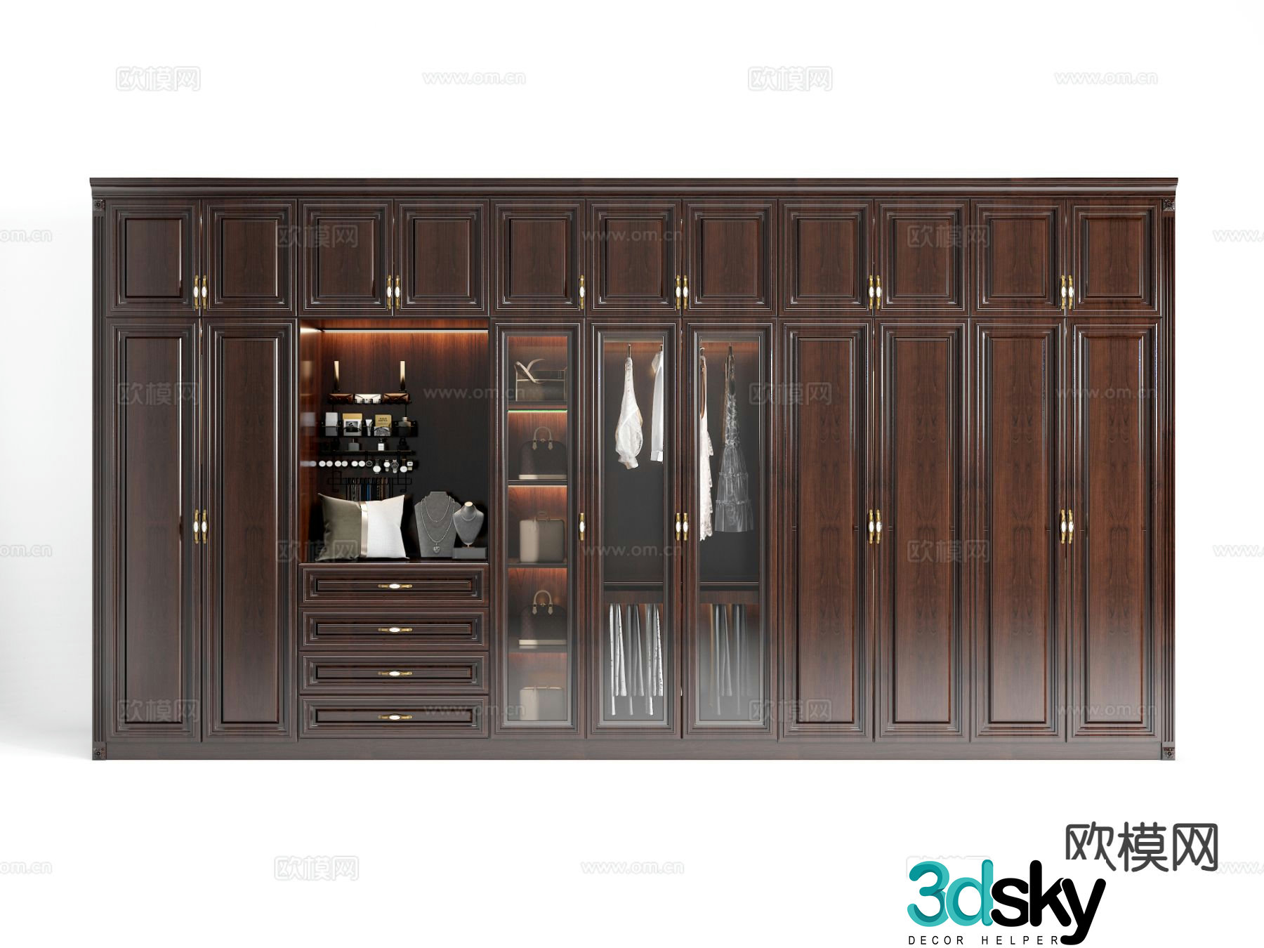 American wardrobe wardrobe 3d model