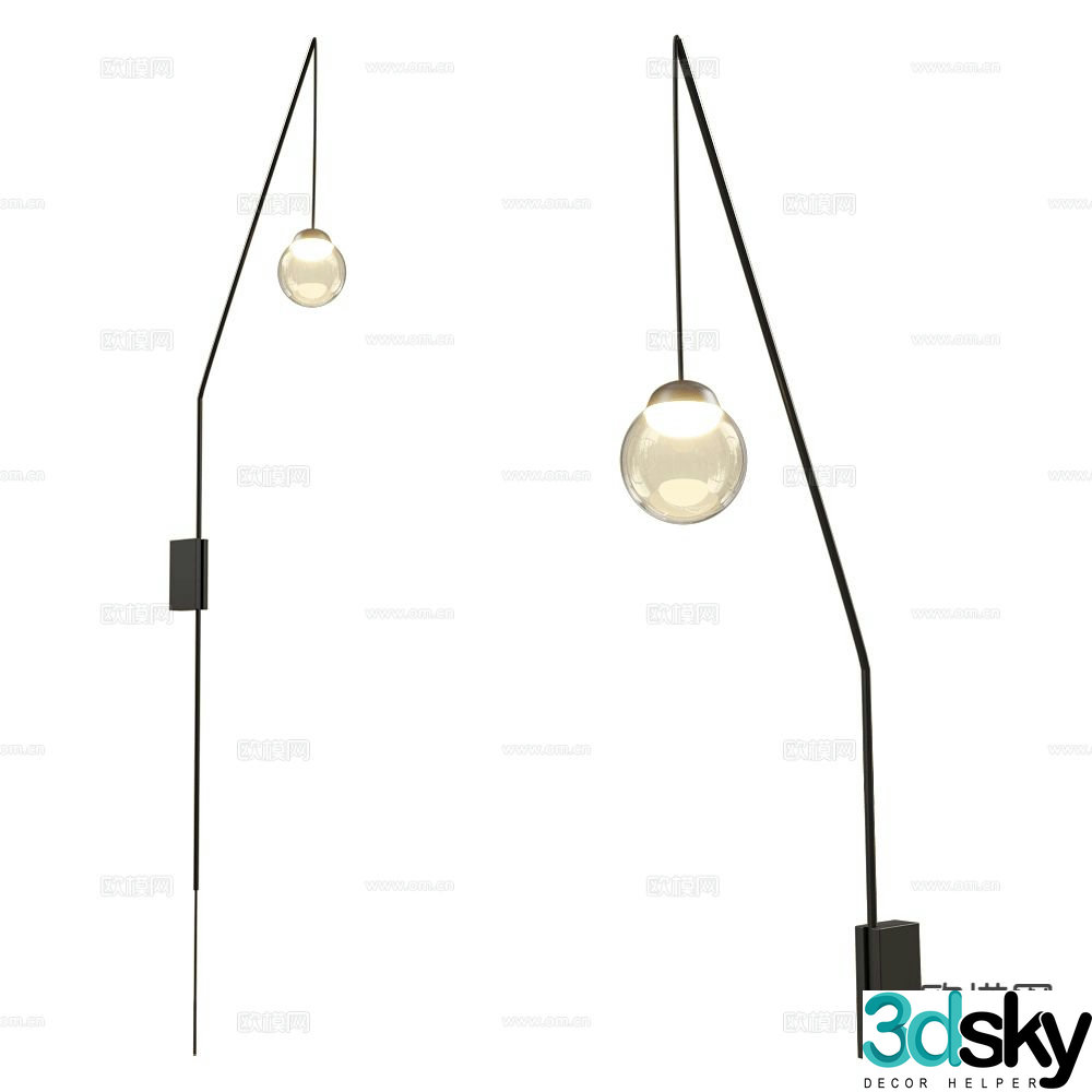 Zuiver Group modern wall light 3d model