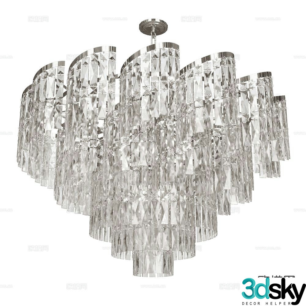 Stilfort chandelier crystal lamp 3d model