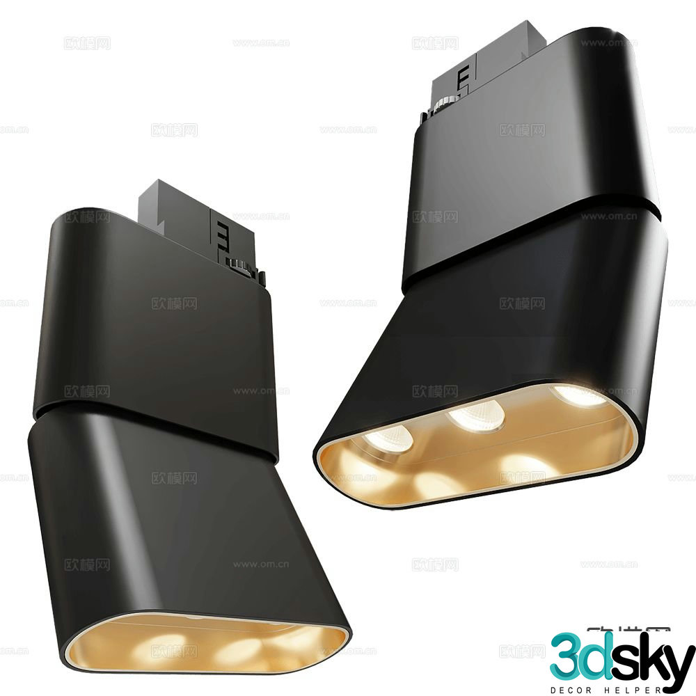 Maxlight surface mounted downlight spotlight magnetic light 3d model
