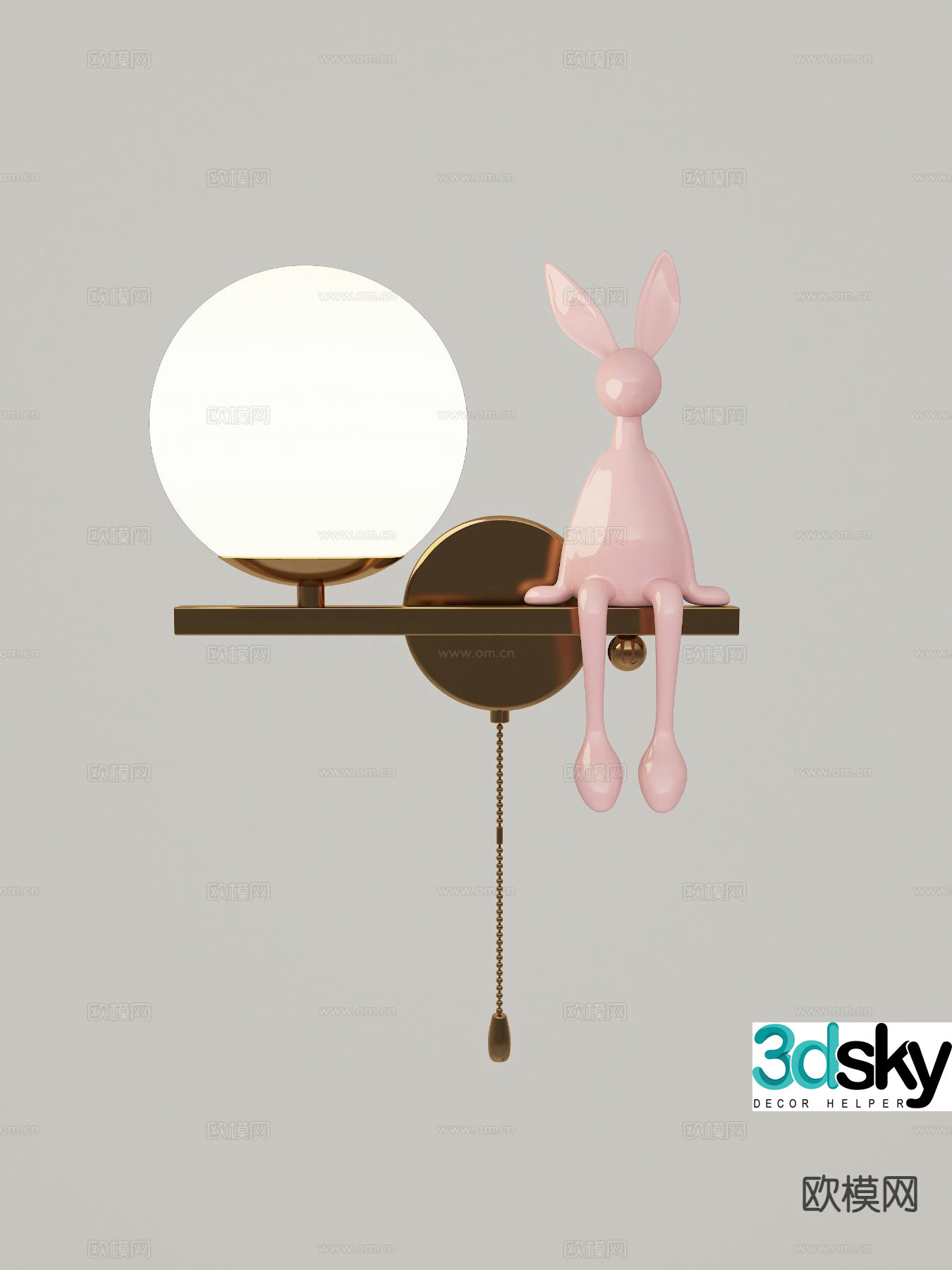 Cartoon wall lamp children’s wall lamp 3d model