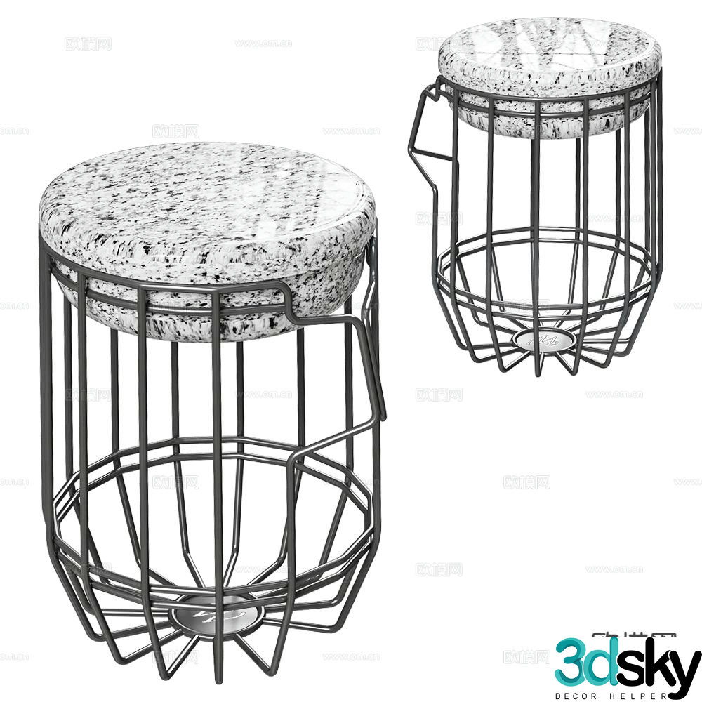 Weltevree leisure stool 3d model