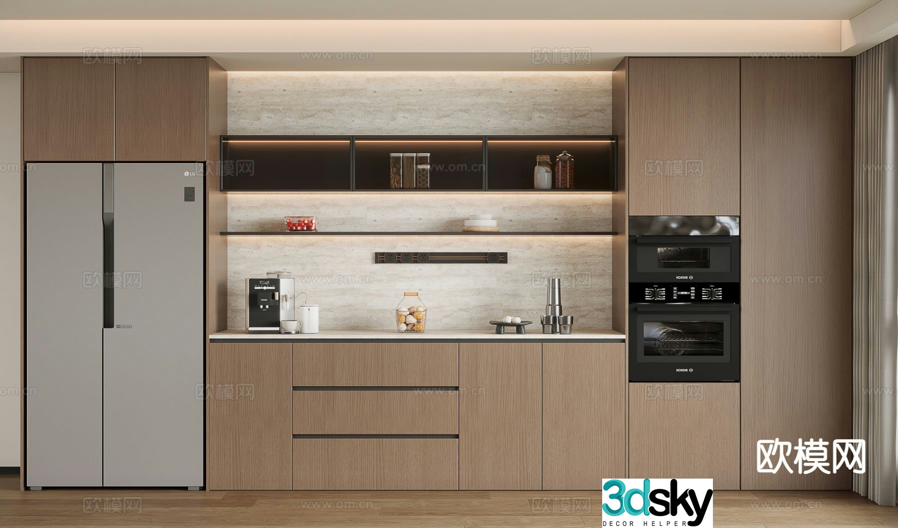 Italian sideboard 3d model