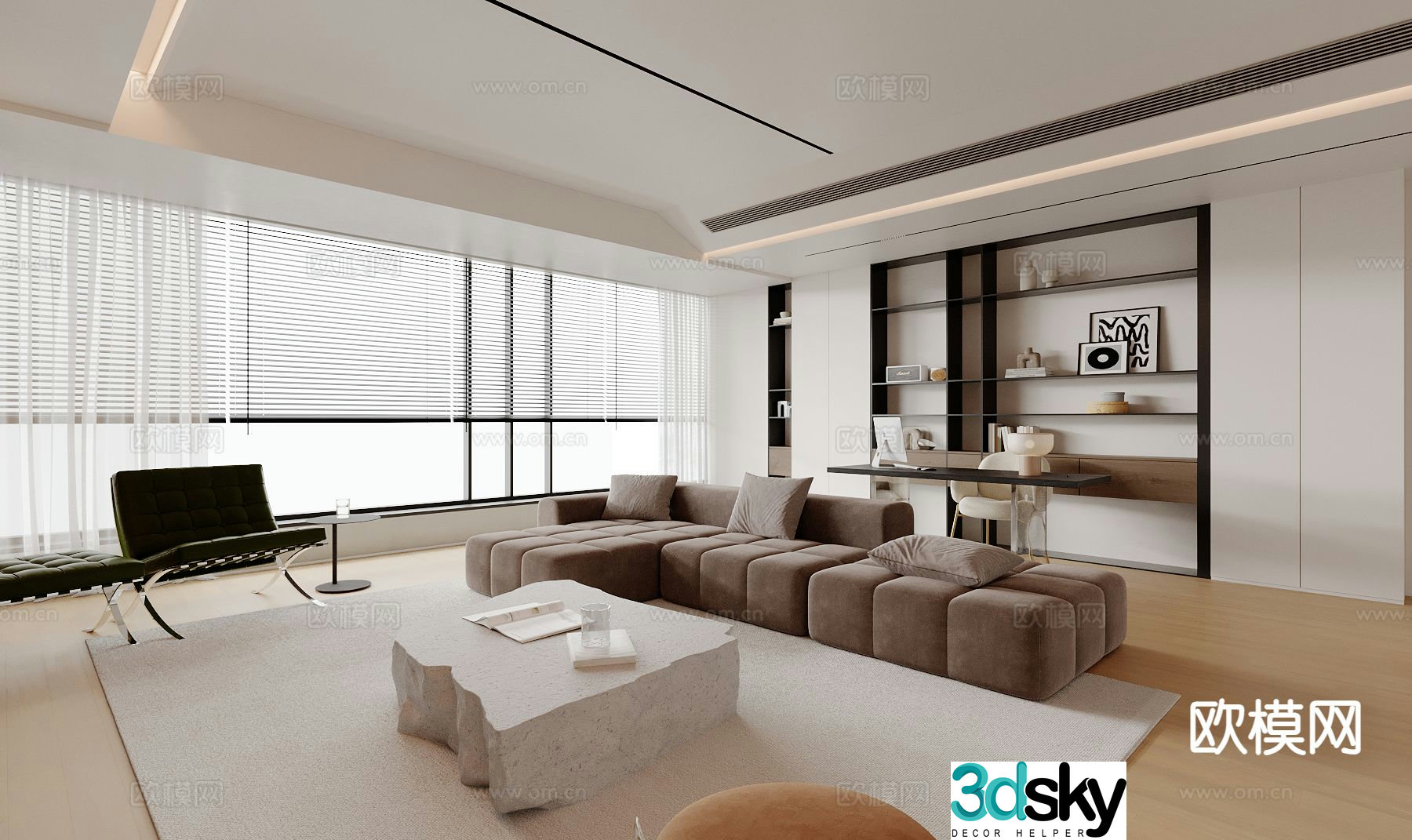 Modern living room 3d model