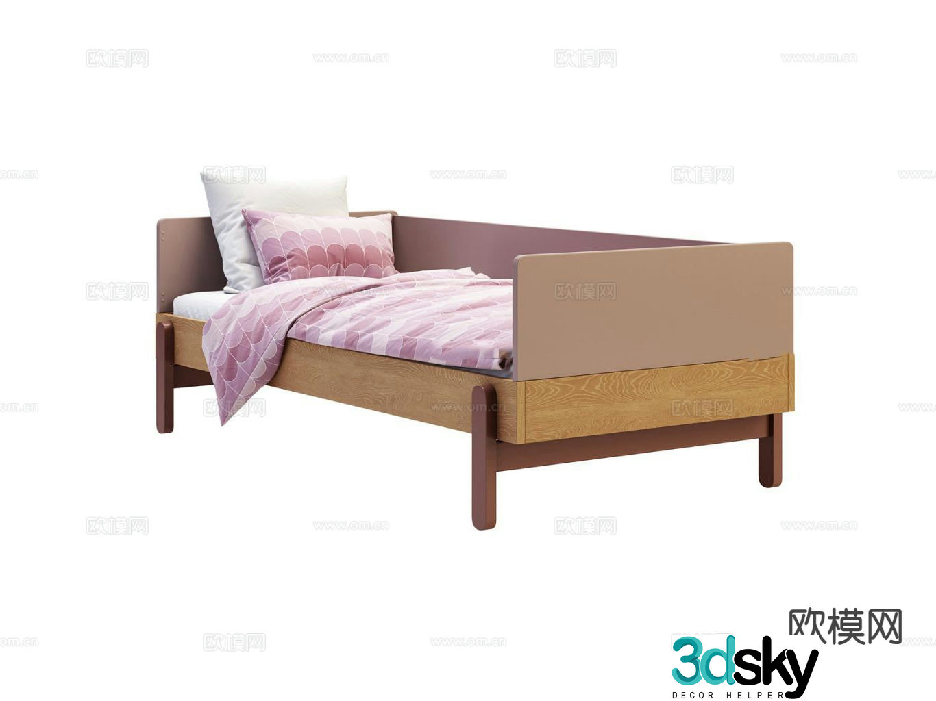Simple arhat bed 3d model