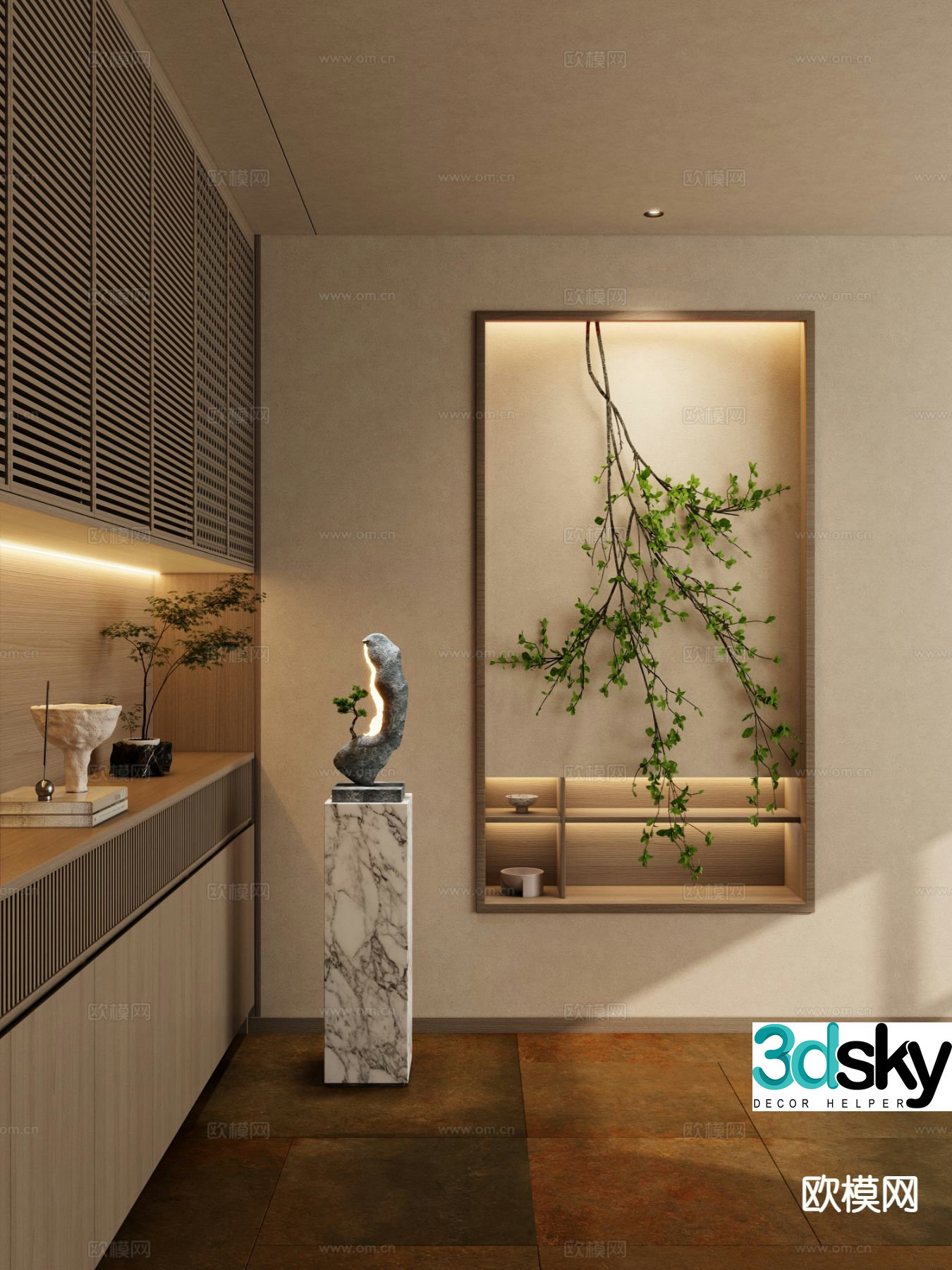 Entrance shoe cabinet Entry shoe cabinet 3D model