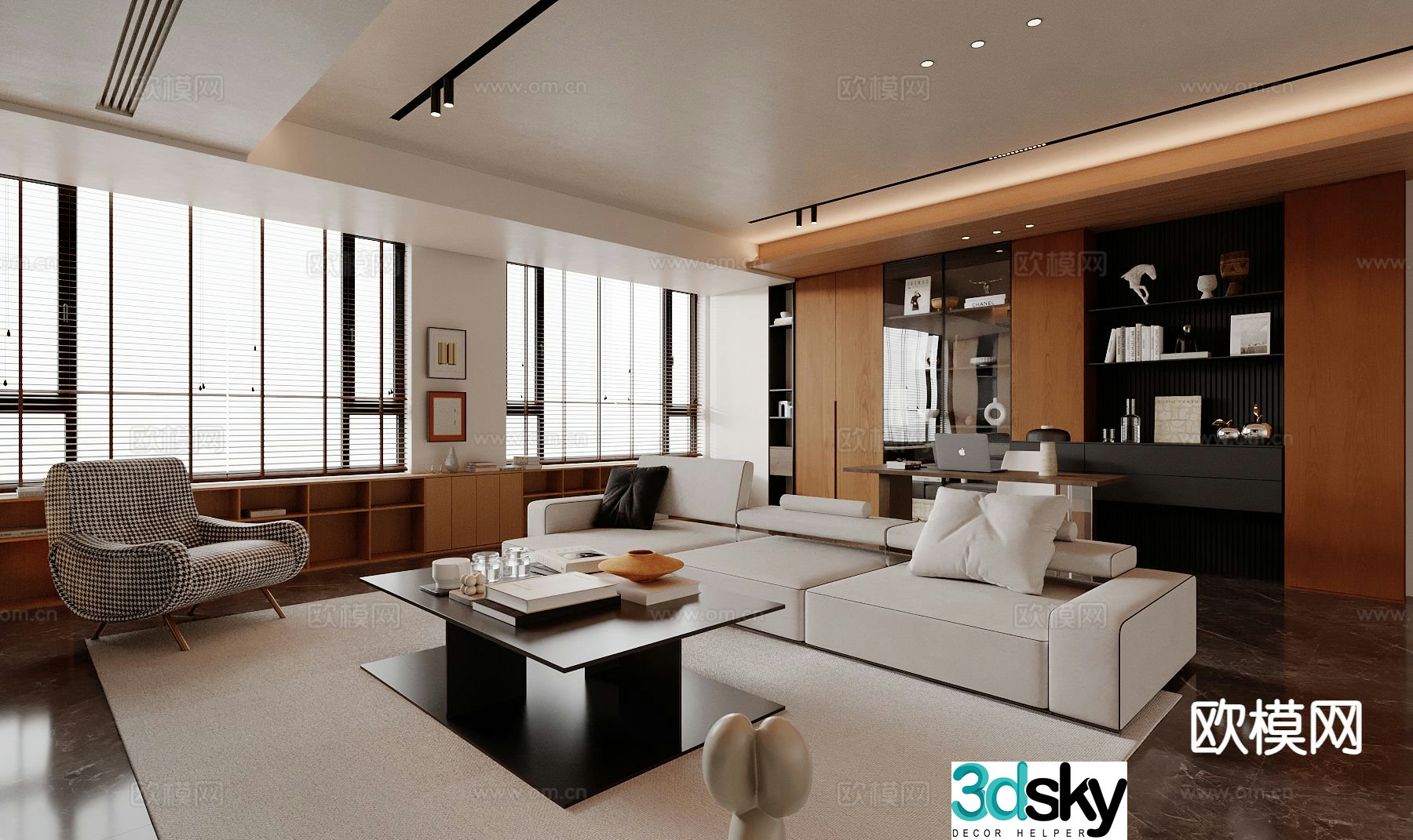 Medieval style living room 3D model