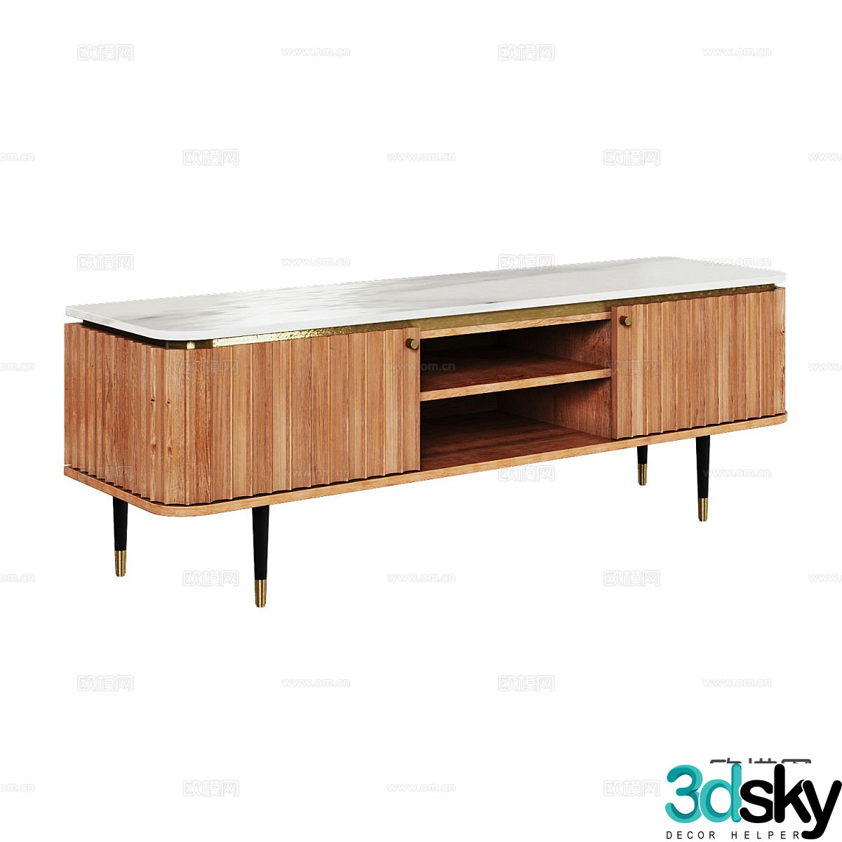 Nordic TV cabinet 3d model