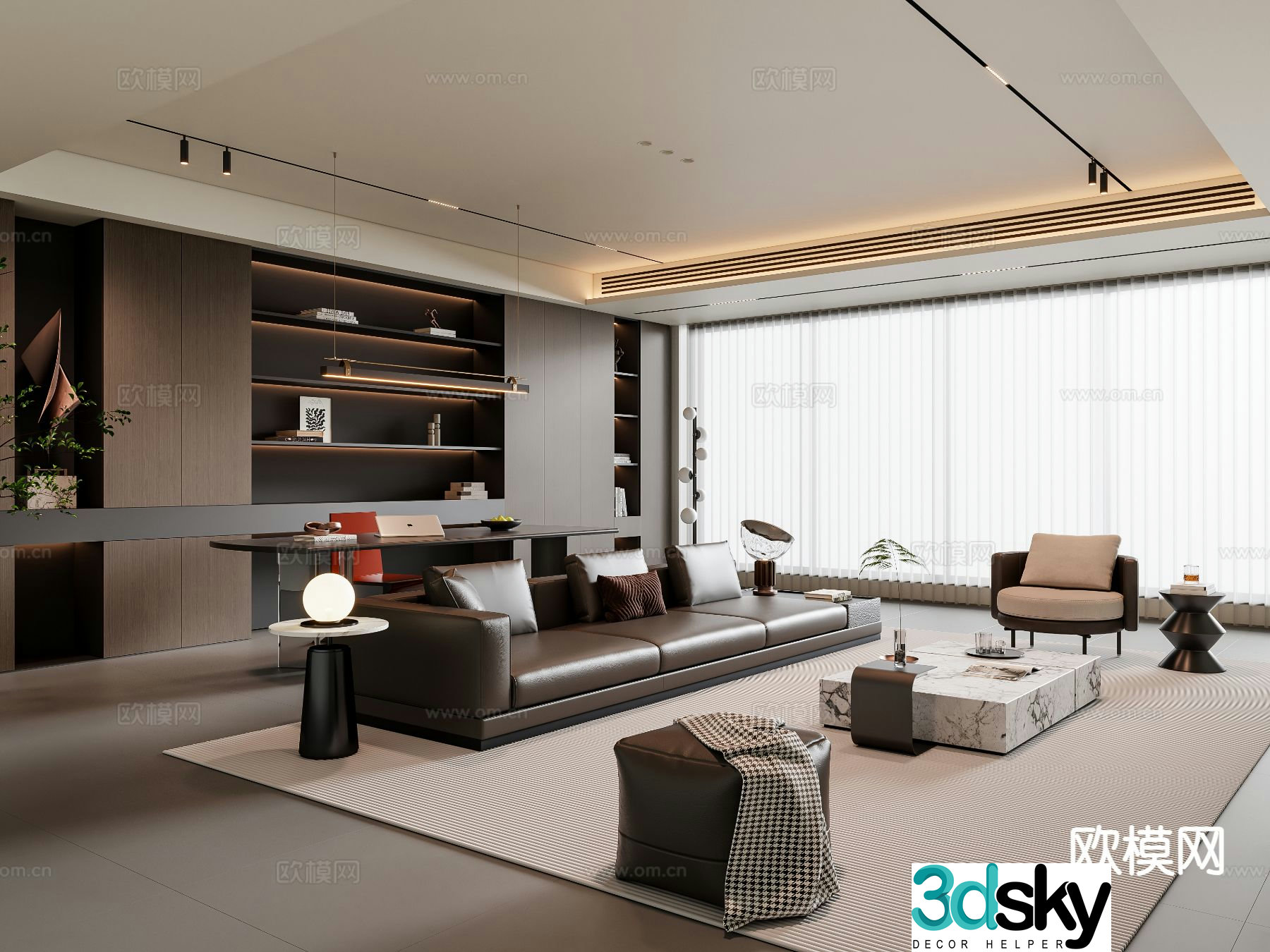 Italian living room 3d model