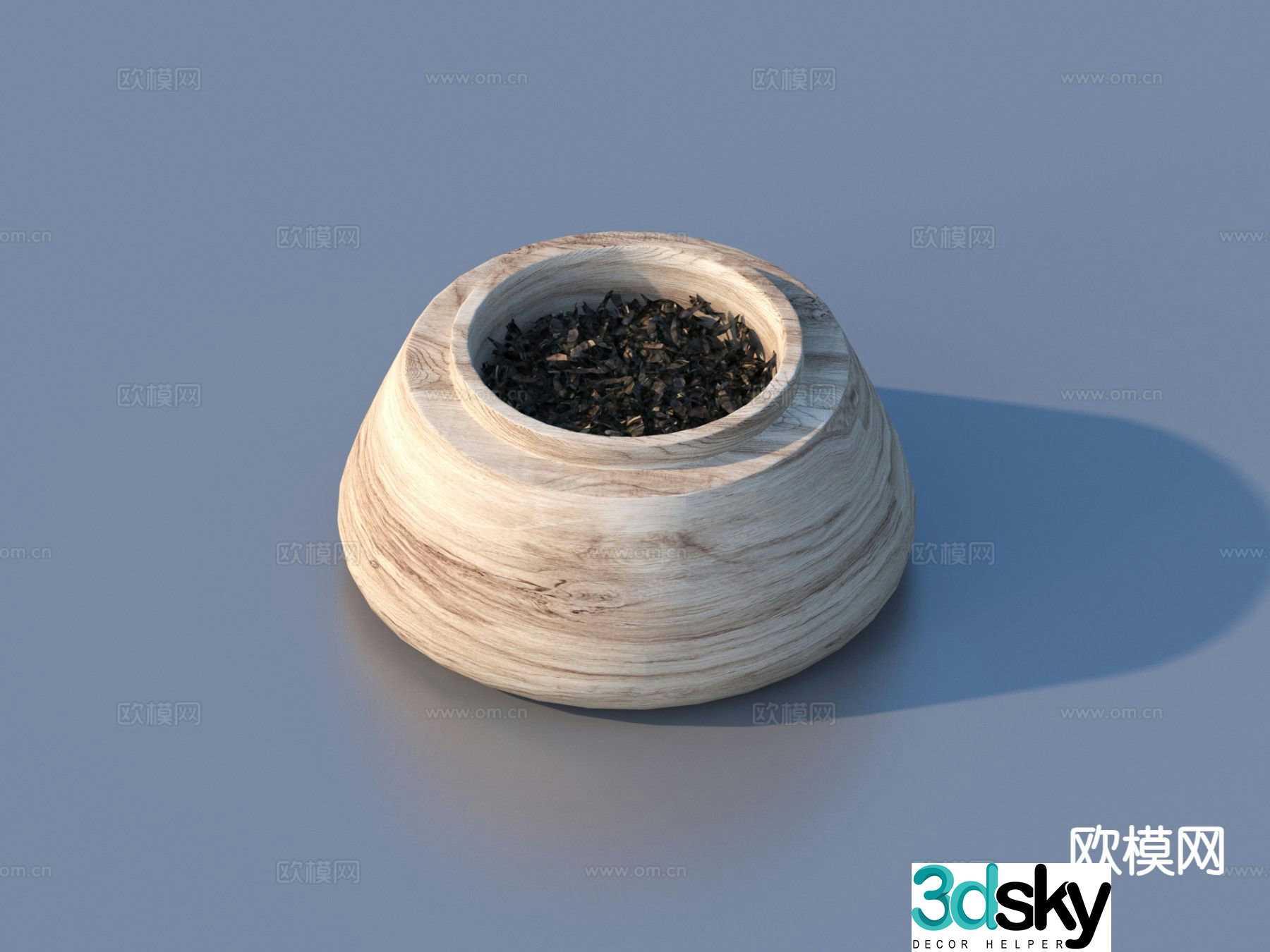 tea leaves tea can tea set 3d model