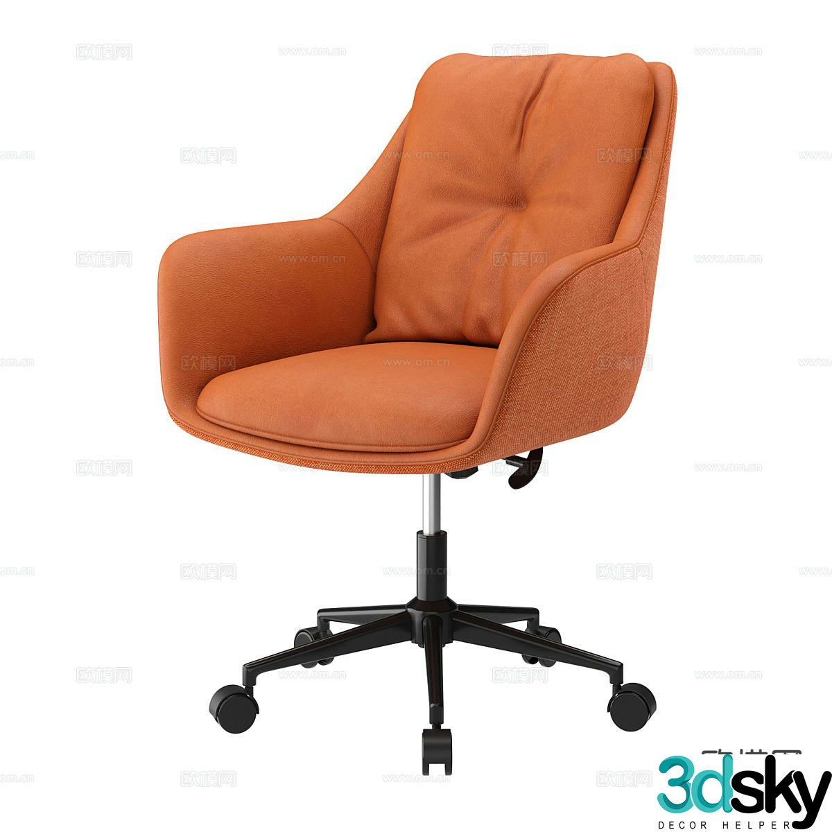 Modern office chair staff chair swivel chair 3d model