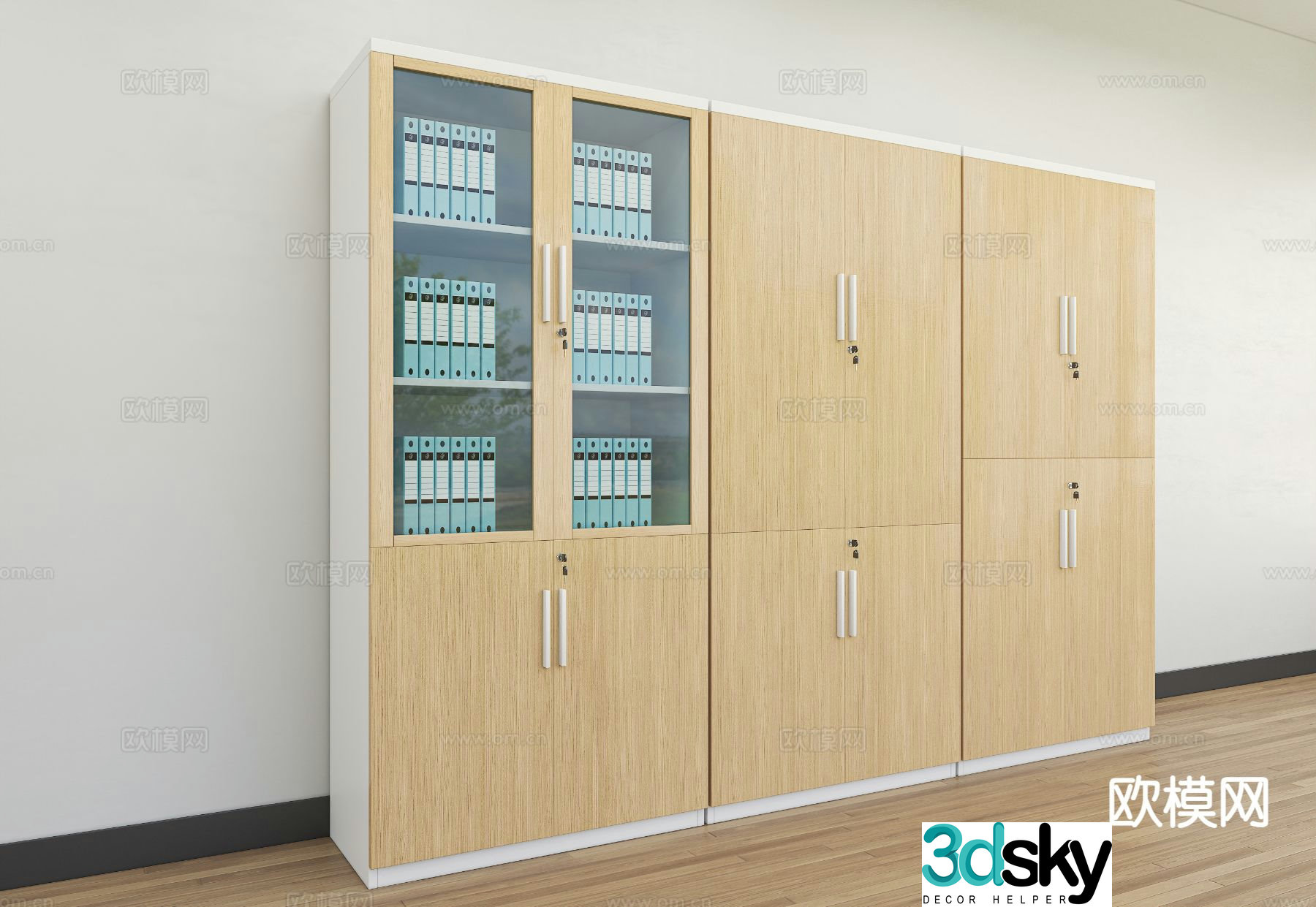 Simple file cabinet file cabinet 3d model