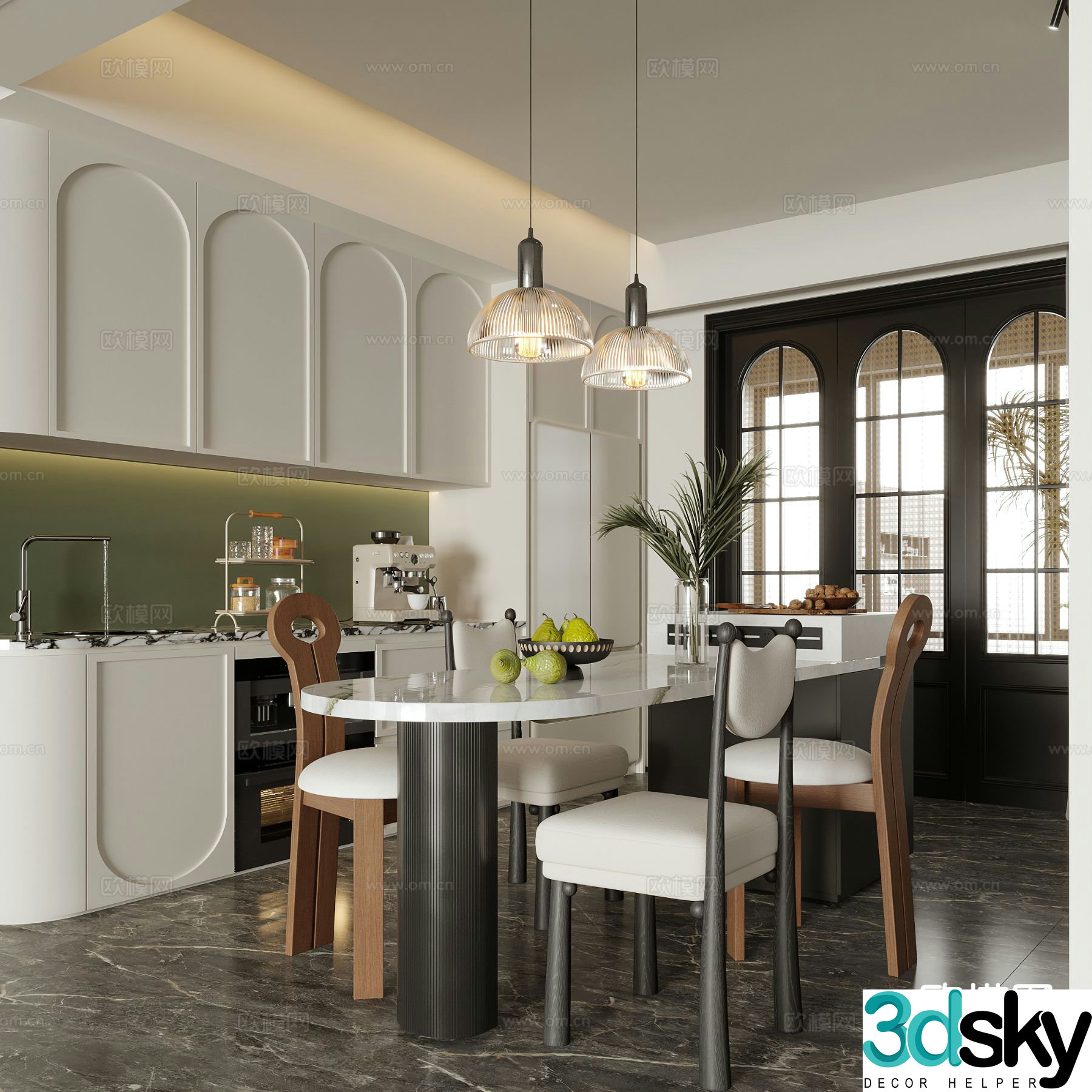 Medieval style restaurant 3d model