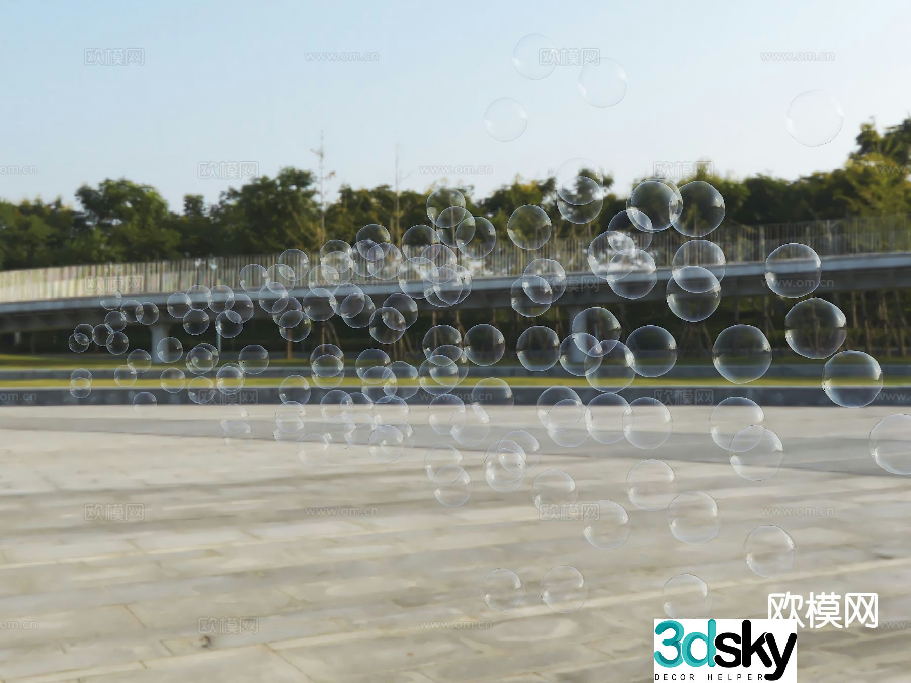 Colorful Bubbles Blowing Bubbles Bubble Flowers Soap Bubbles Colorful Bubbles 3d Model