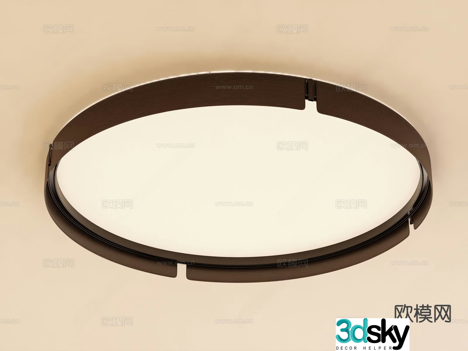 Round ceiling lamp 3d model