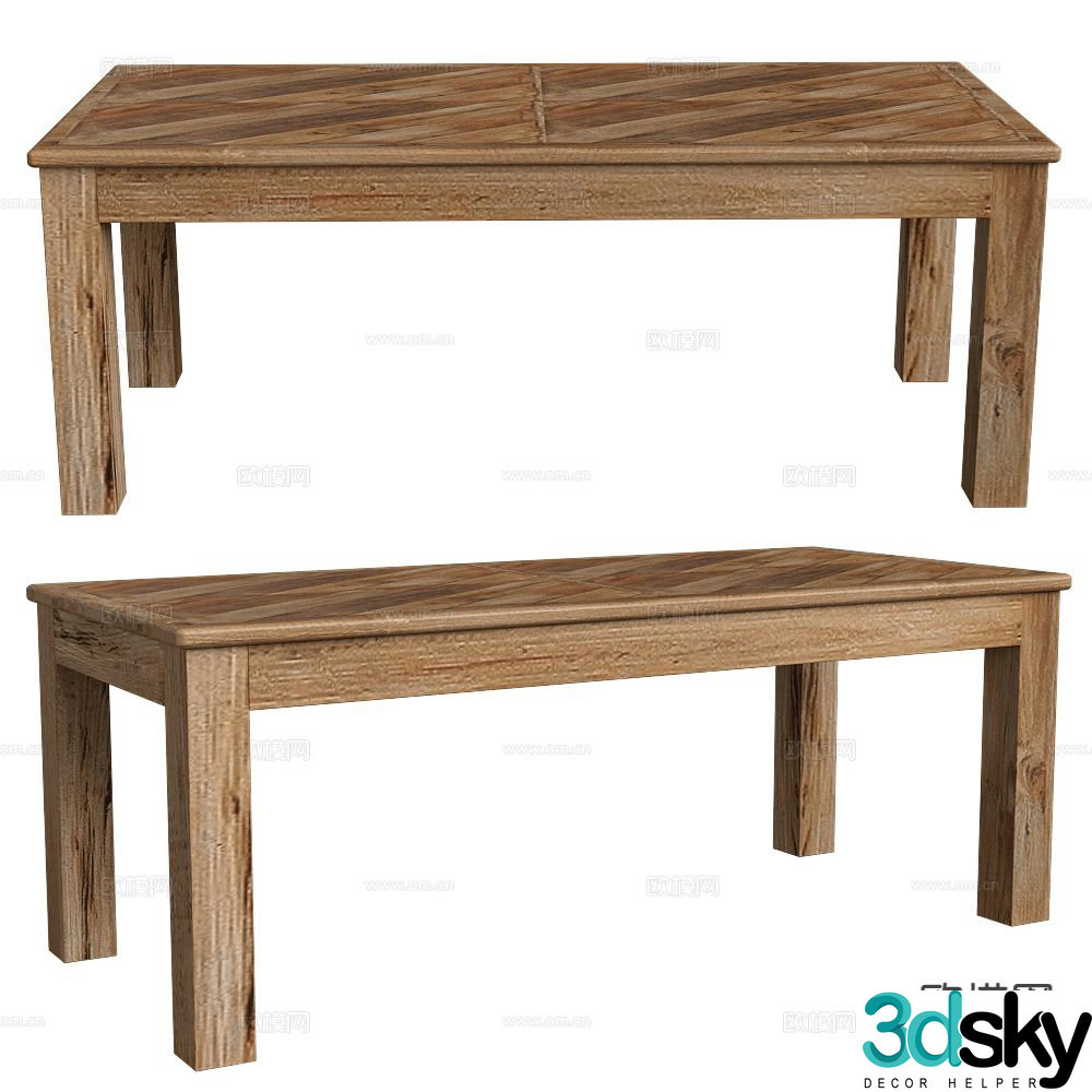 Bemondi dining table 3d model