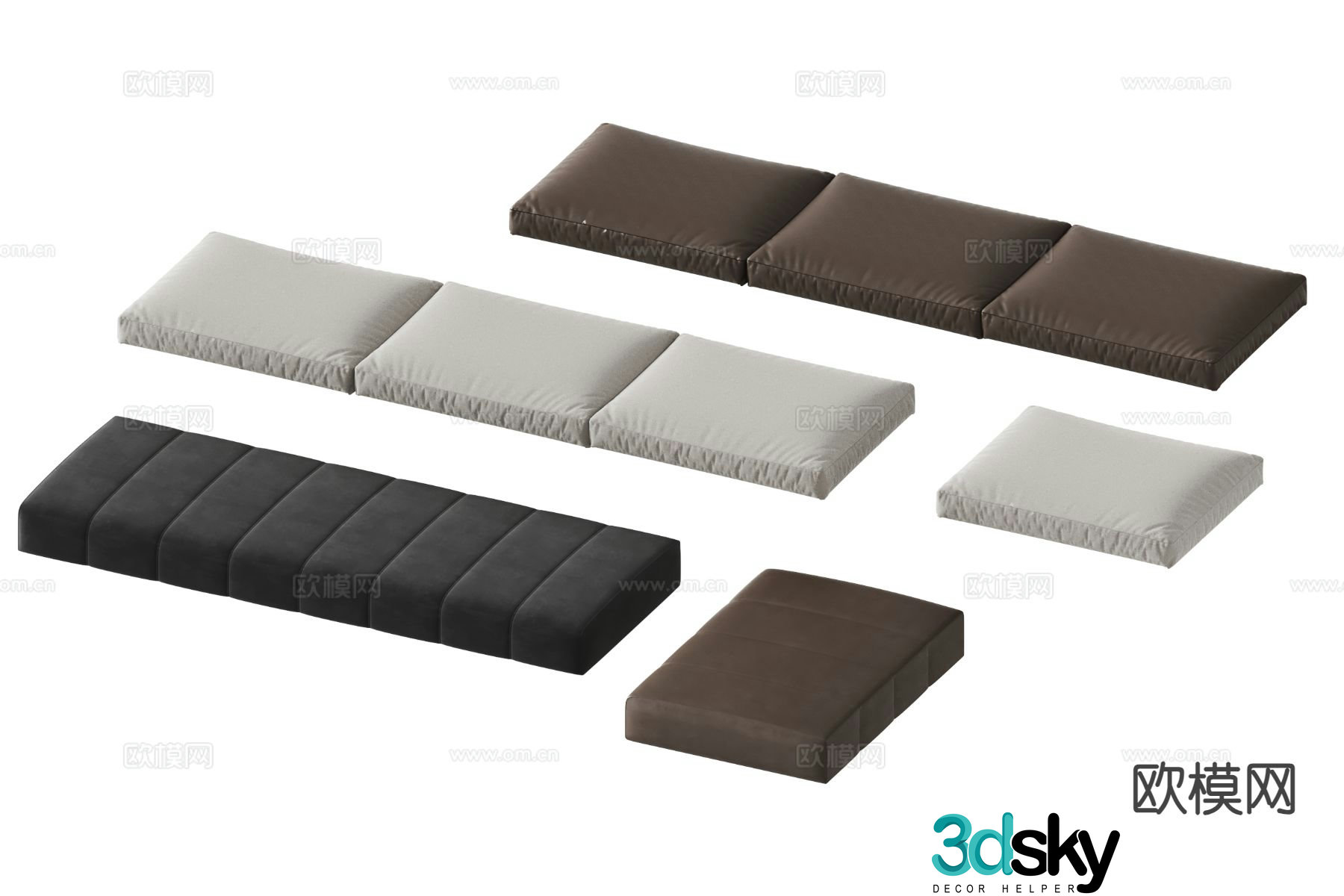 willisau cushion cushion sofa cushion 3d model