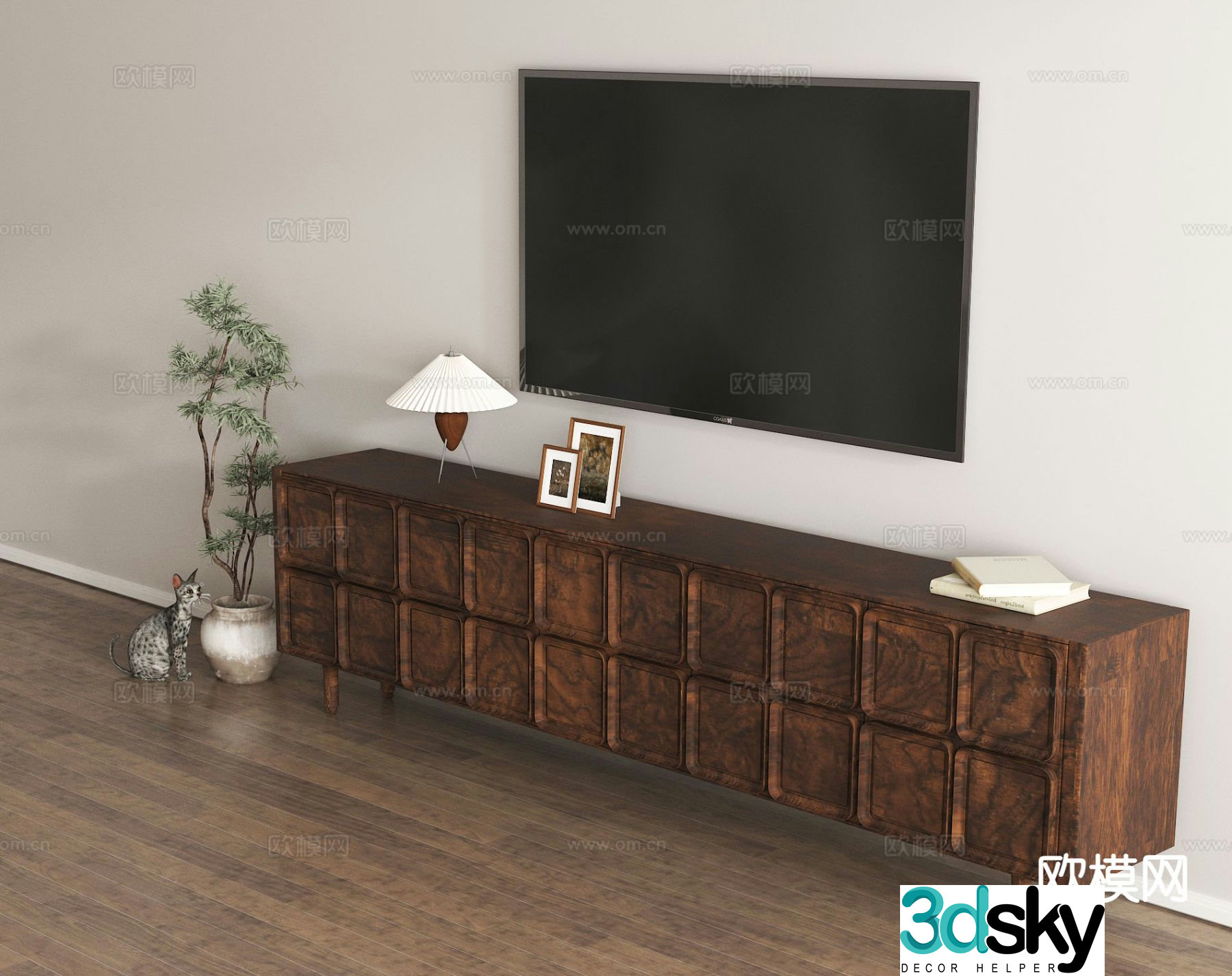 Modern TV cabinet 3d model