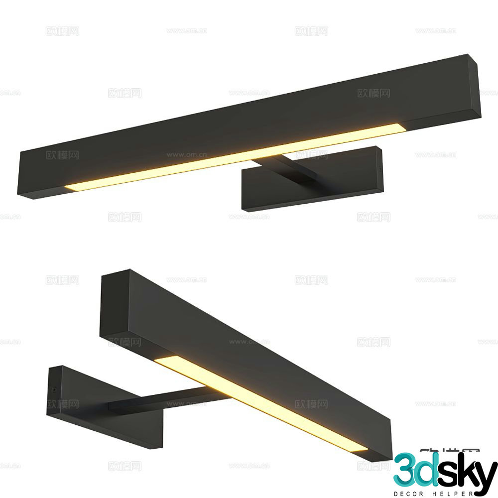 Markslojd long wall lamp 3d model