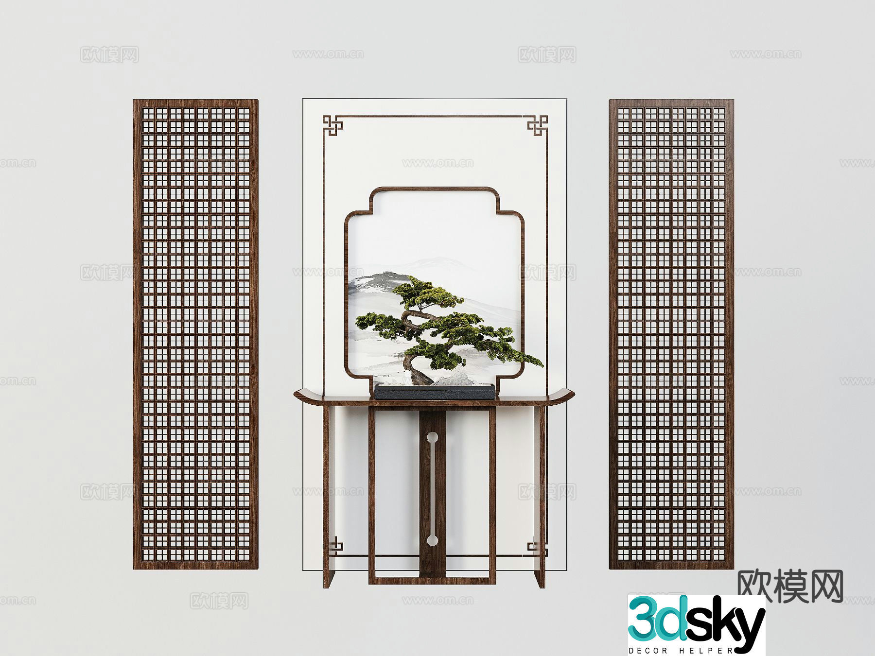 New Chinese-style Duanjingdai 3D model